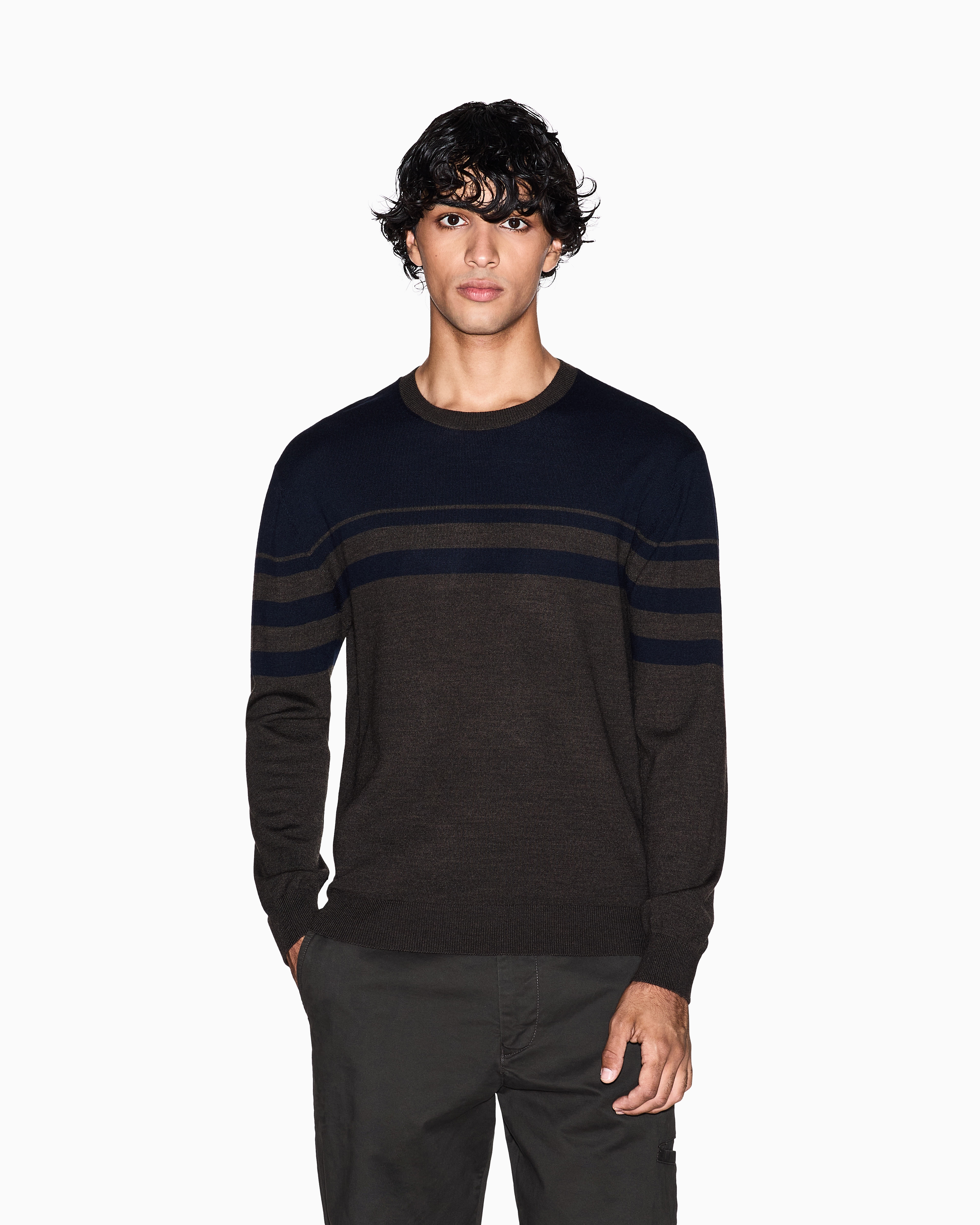 Armani Exchange - Jumpers, Man, Two-tone, Size: M