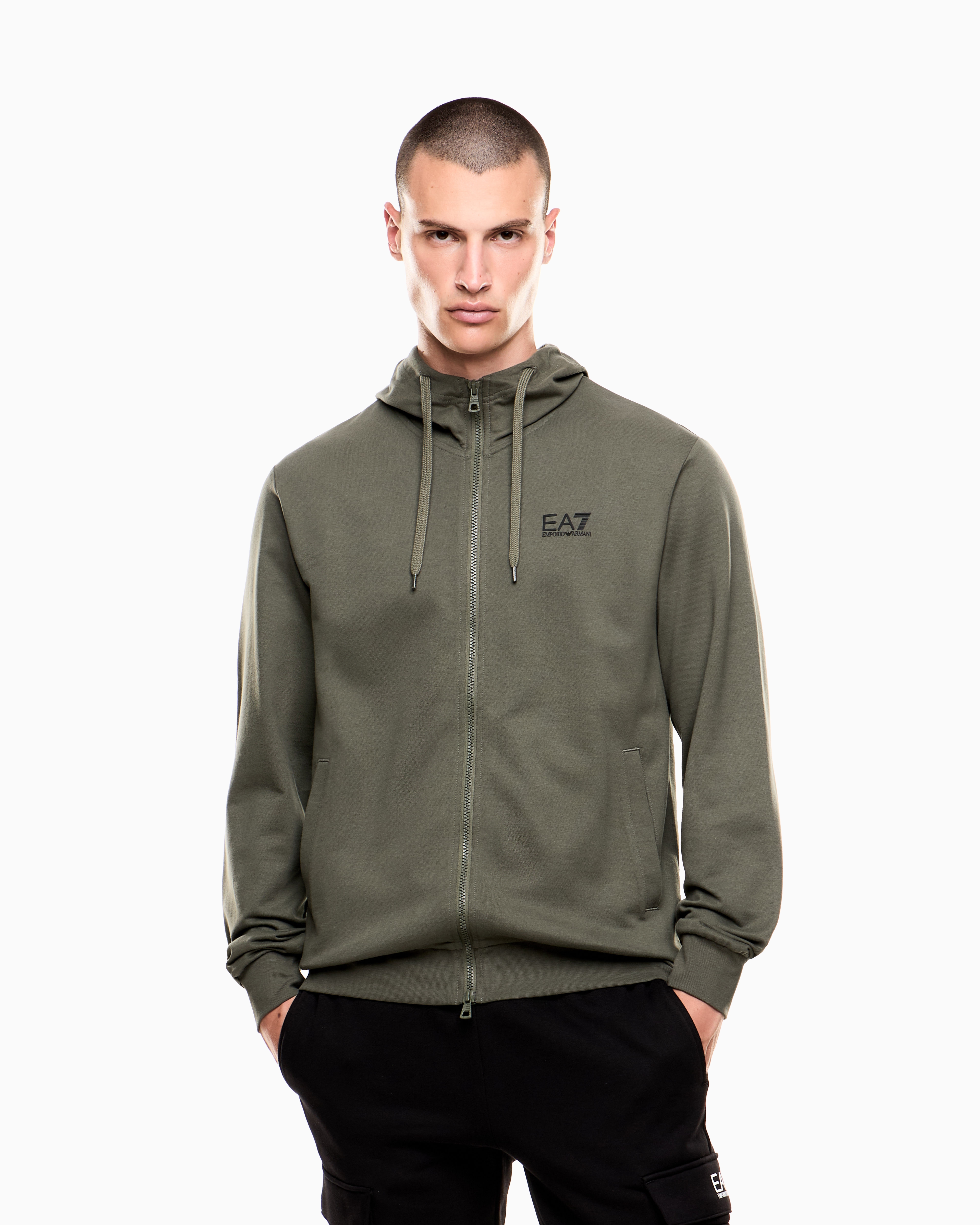 スウェット・トレーナー EMPORIO ARMANI Mint Green Cotton Sweatshirt ASV スウェットシャツ オーガニックジャージー マンガベアクルー