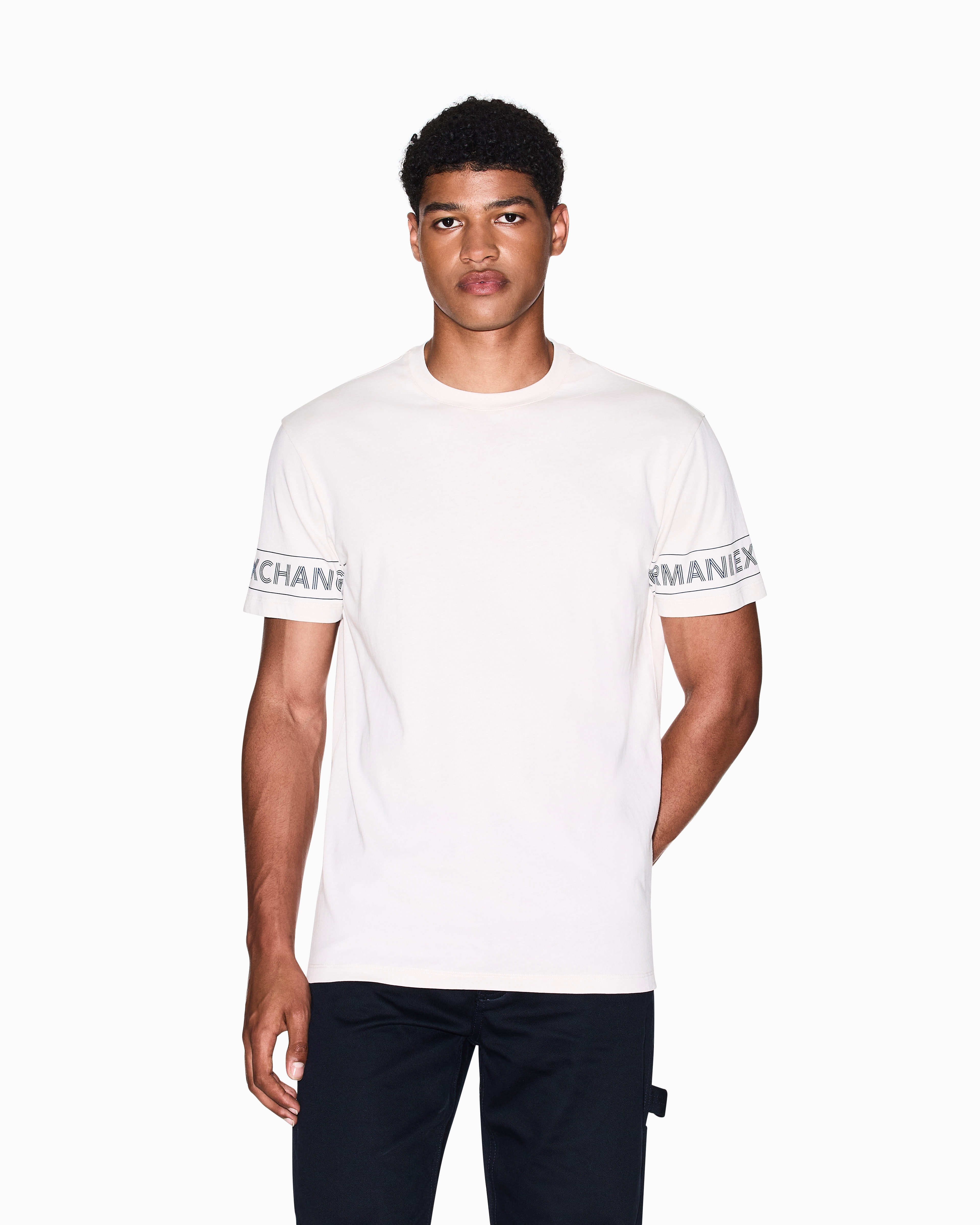 Armani Exchange - Regular Fit T-Shirts, Man, White, Size: