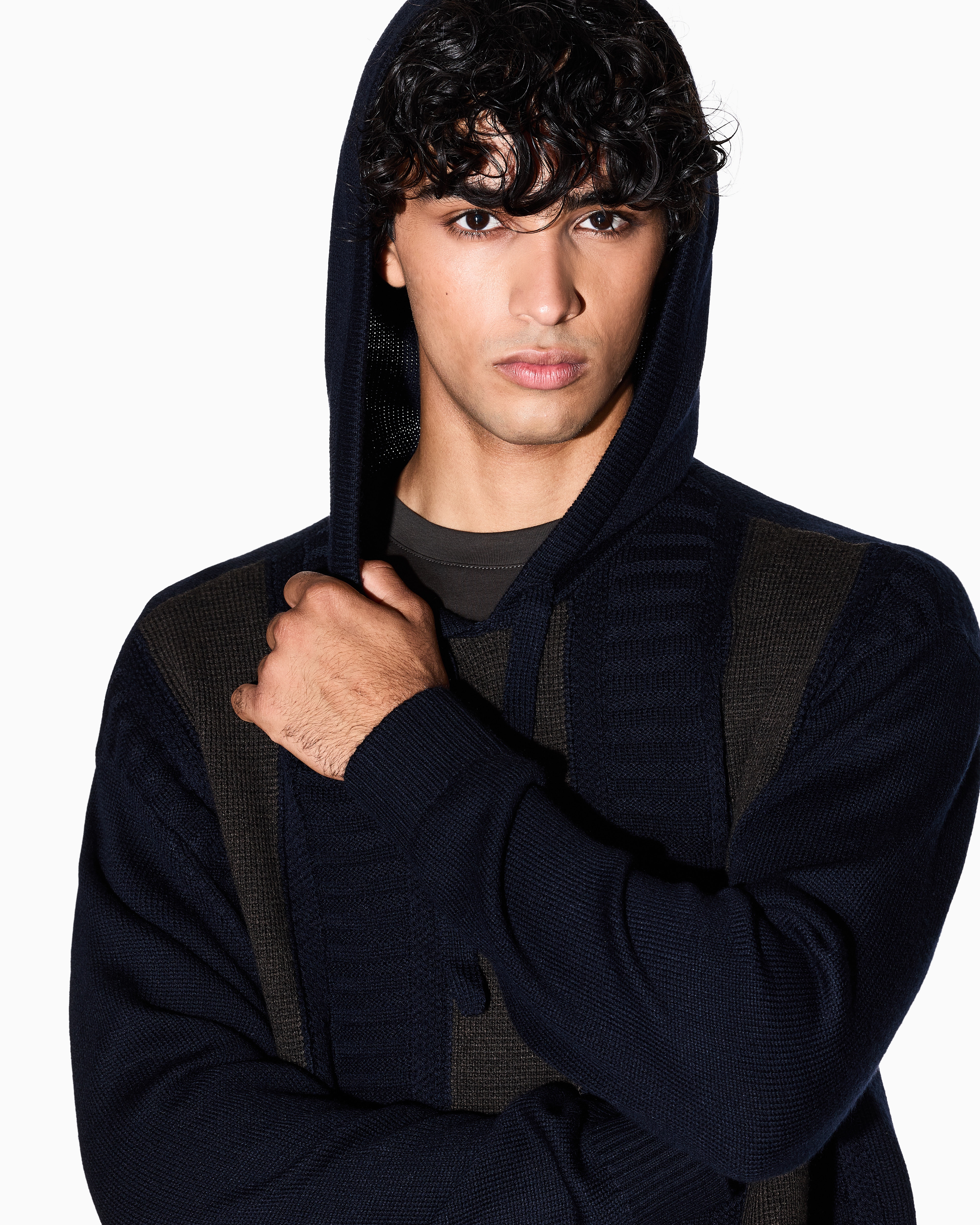 Armani Exchange - Jumpers, Man, Two-tone, Size: M