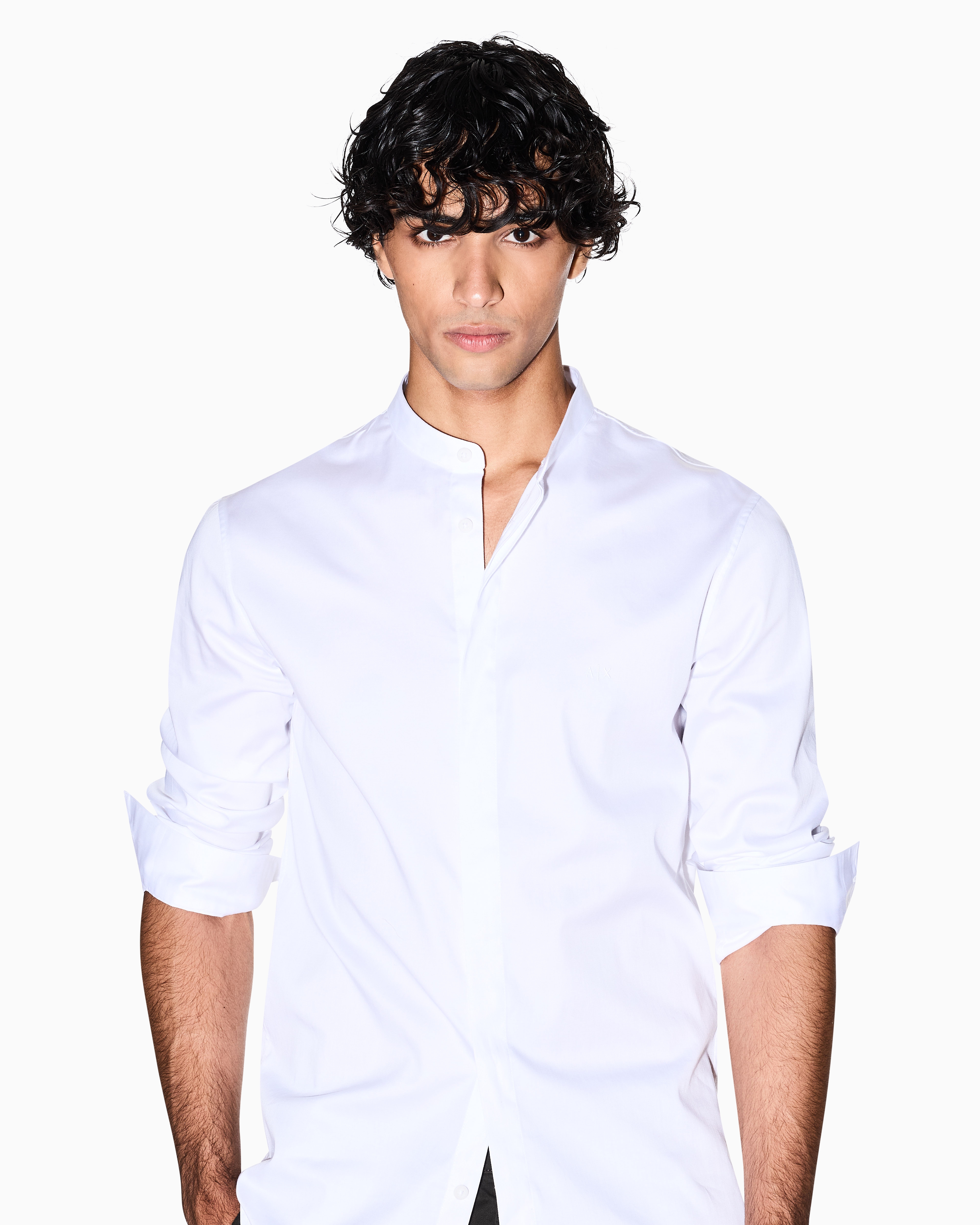 Armani Exchange Classic Shirts In White