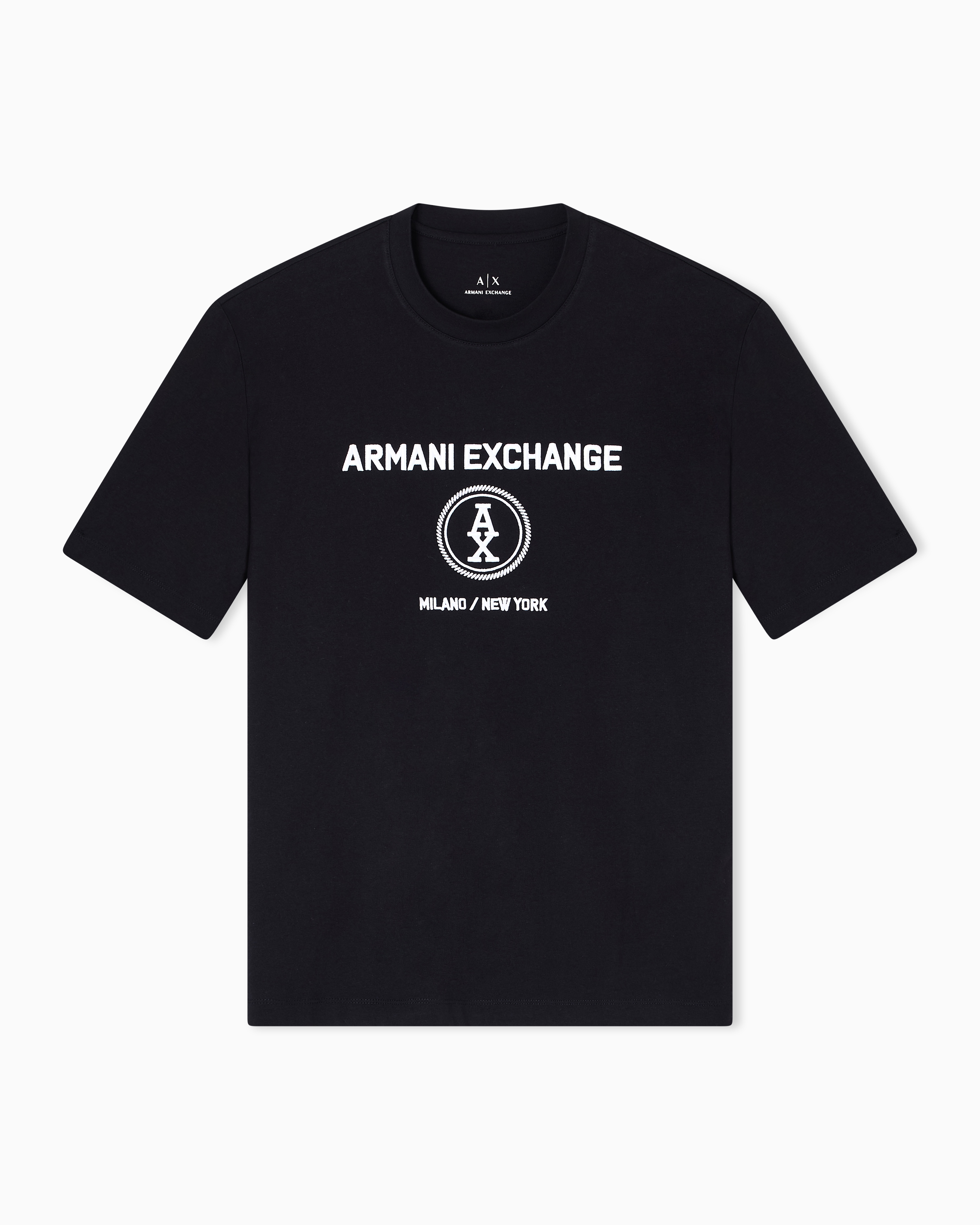 Armani Exchange Regular Fit T-shirts In Black