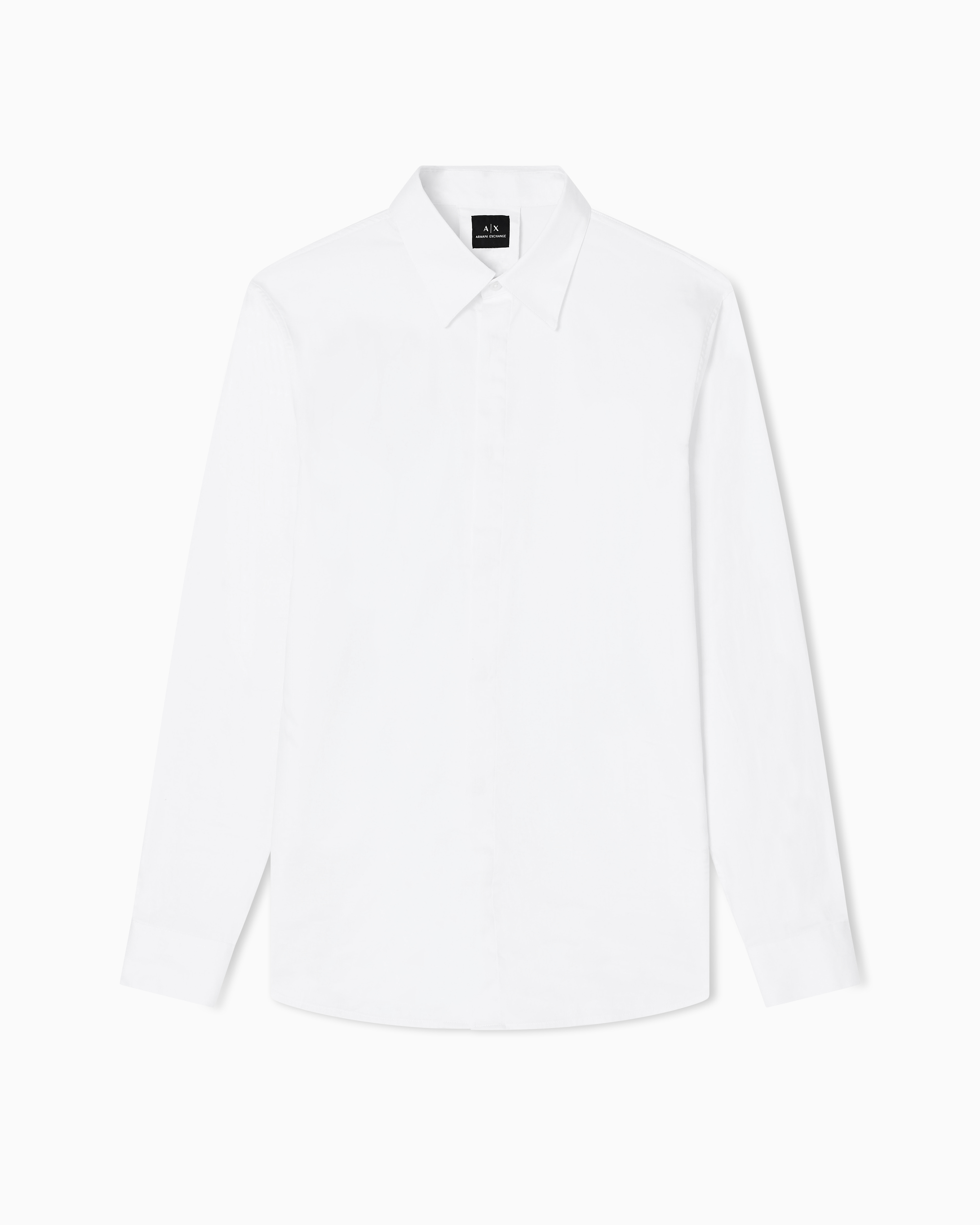 Armani Exchange - Classic Shirts, Man, White, Size: M