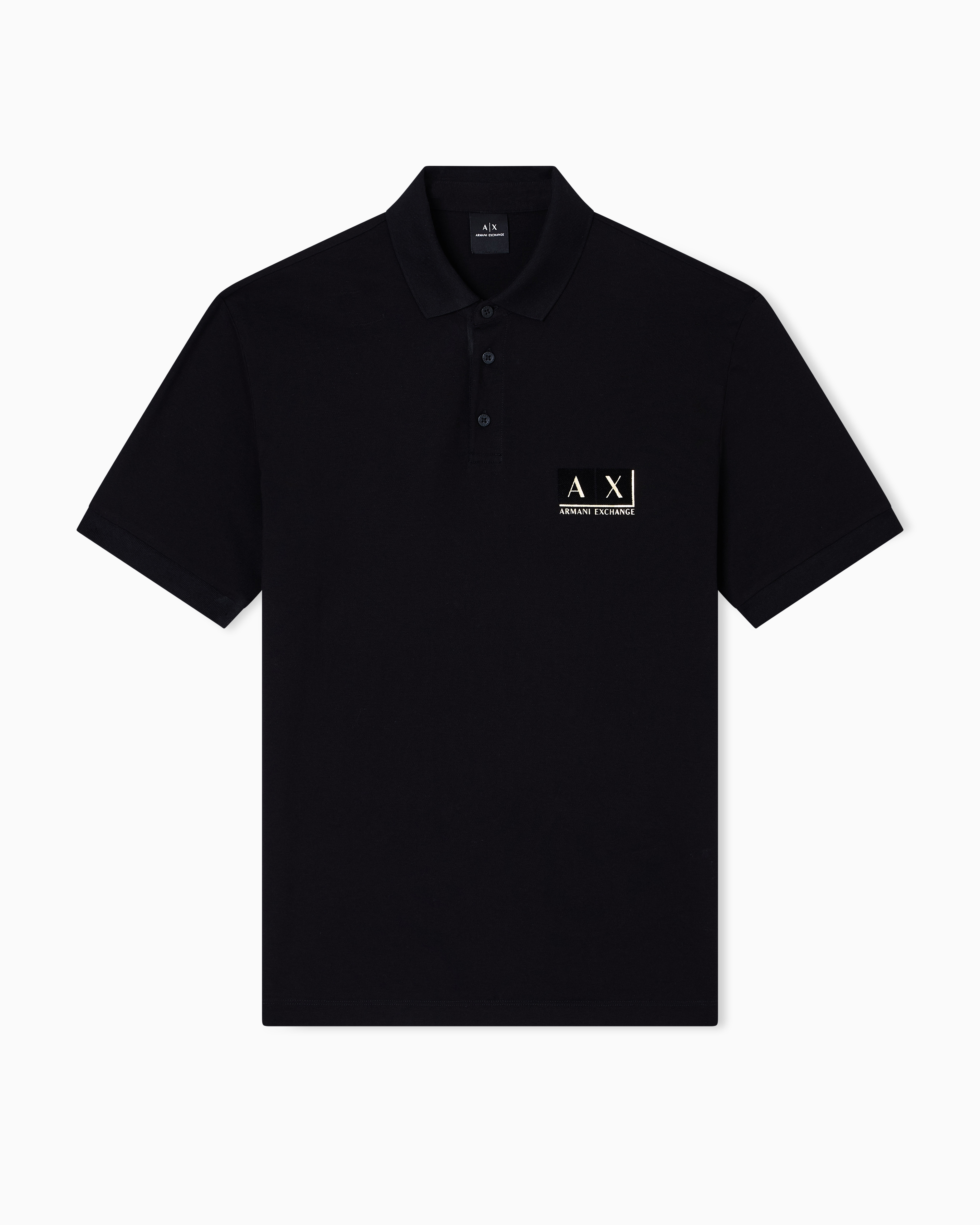 Armani Exchange Black Polo Shirts Medium