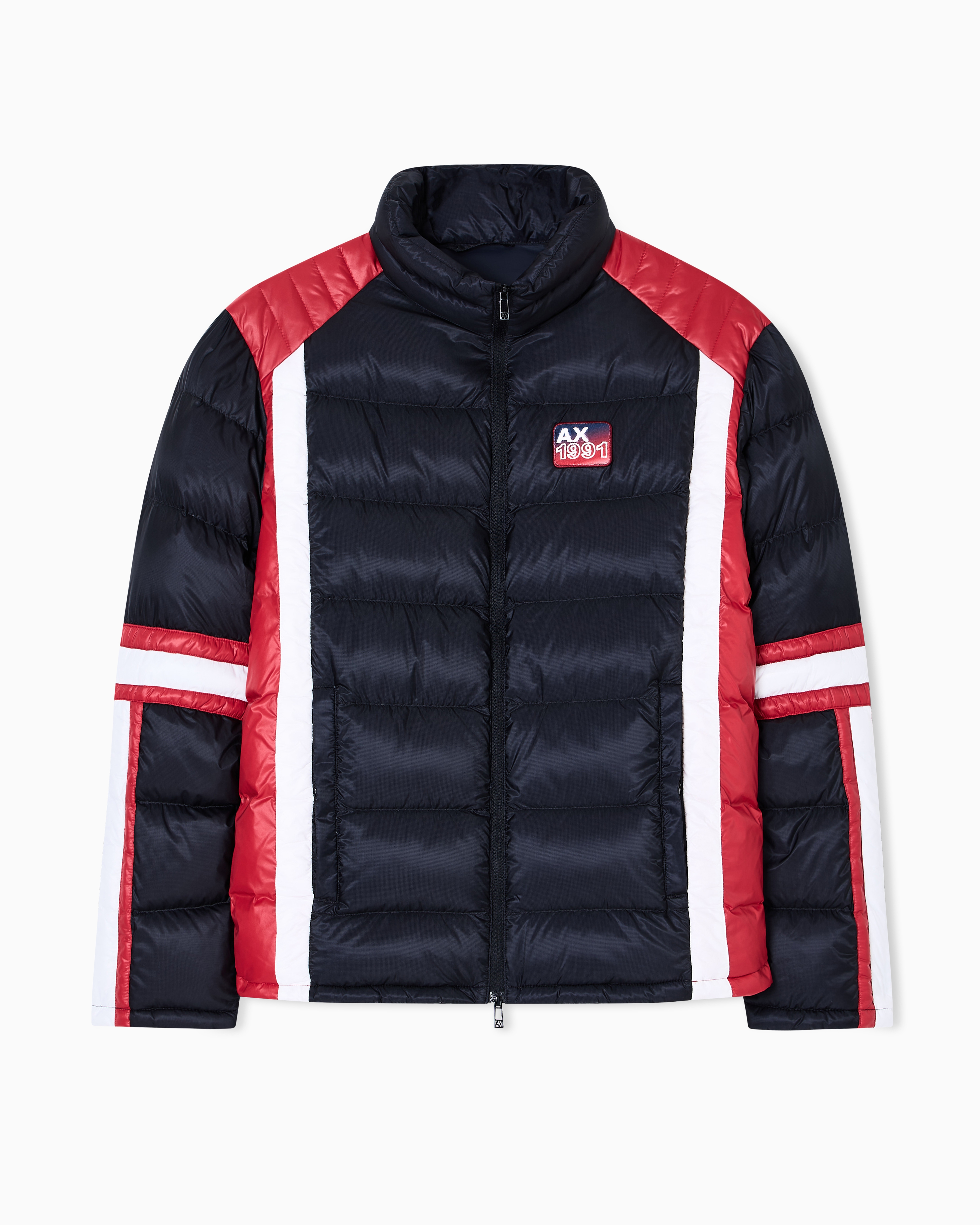 Armani Exchange - Down Jackets, Man, Blue, Size: M