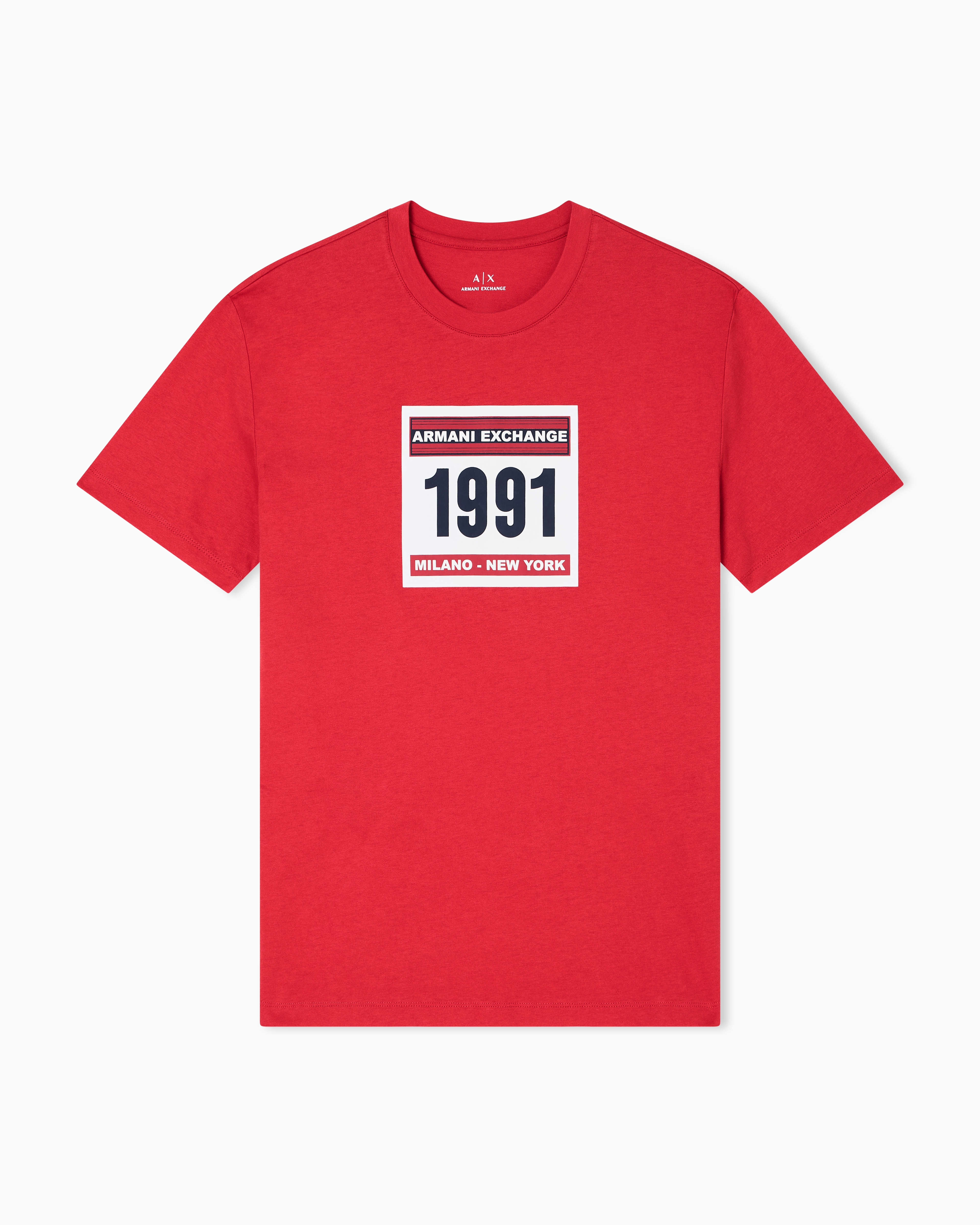 Armani Exchange - Regular Fit T-Shirts, Man, Red, Size: M