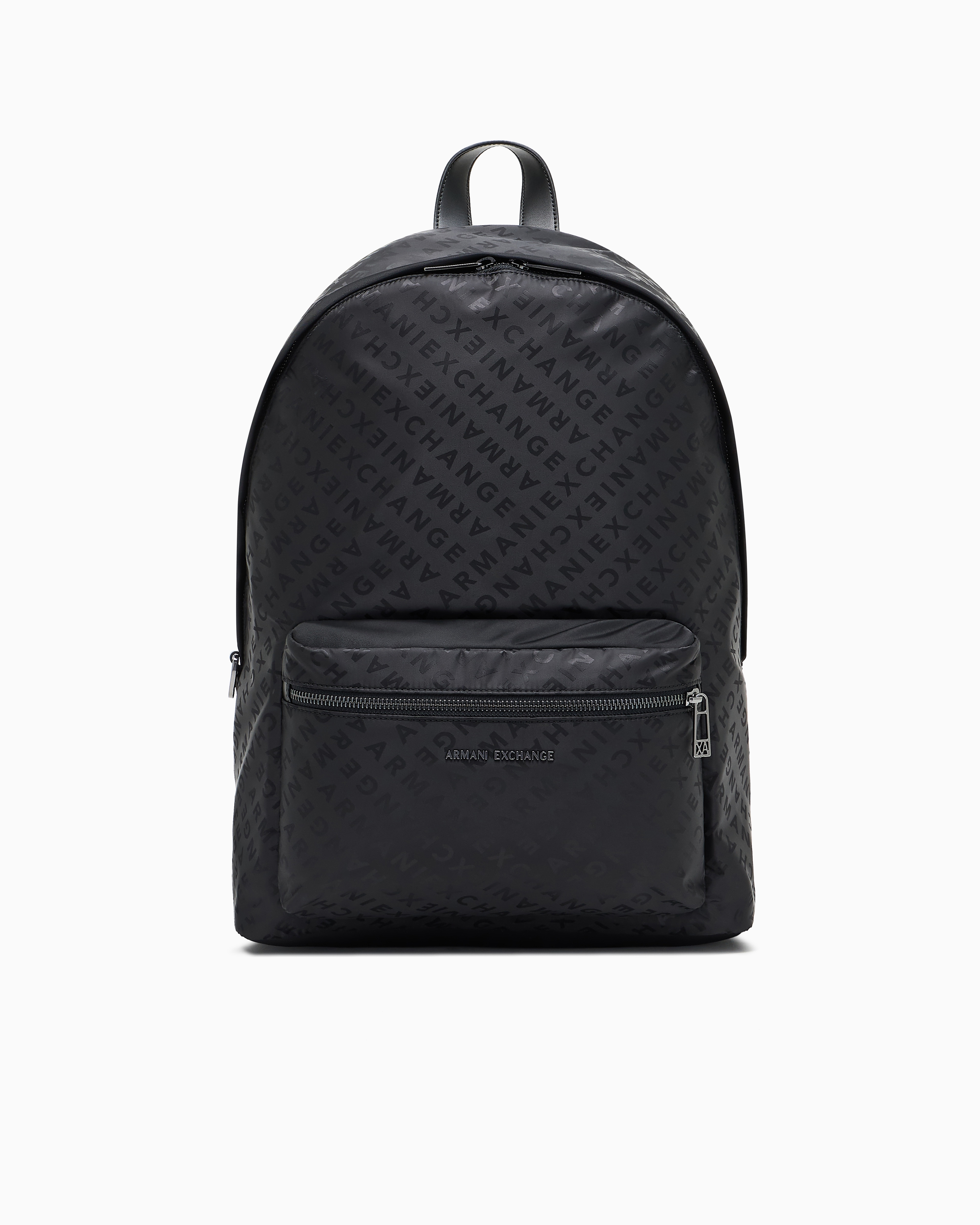 Armani Exchange ブラック レザーバックパック undefined
