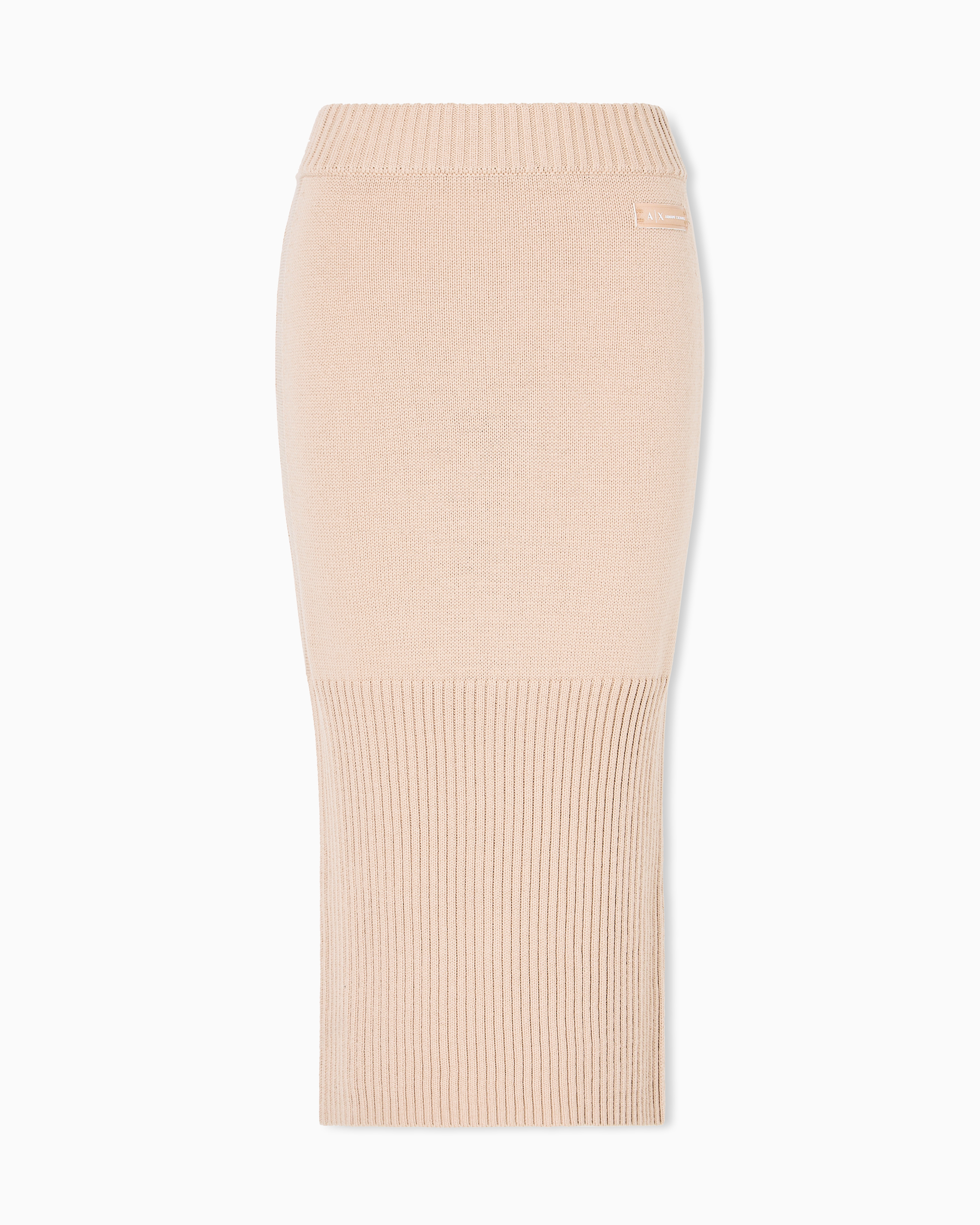 Armani Exchange Midi Skirts In Neutral