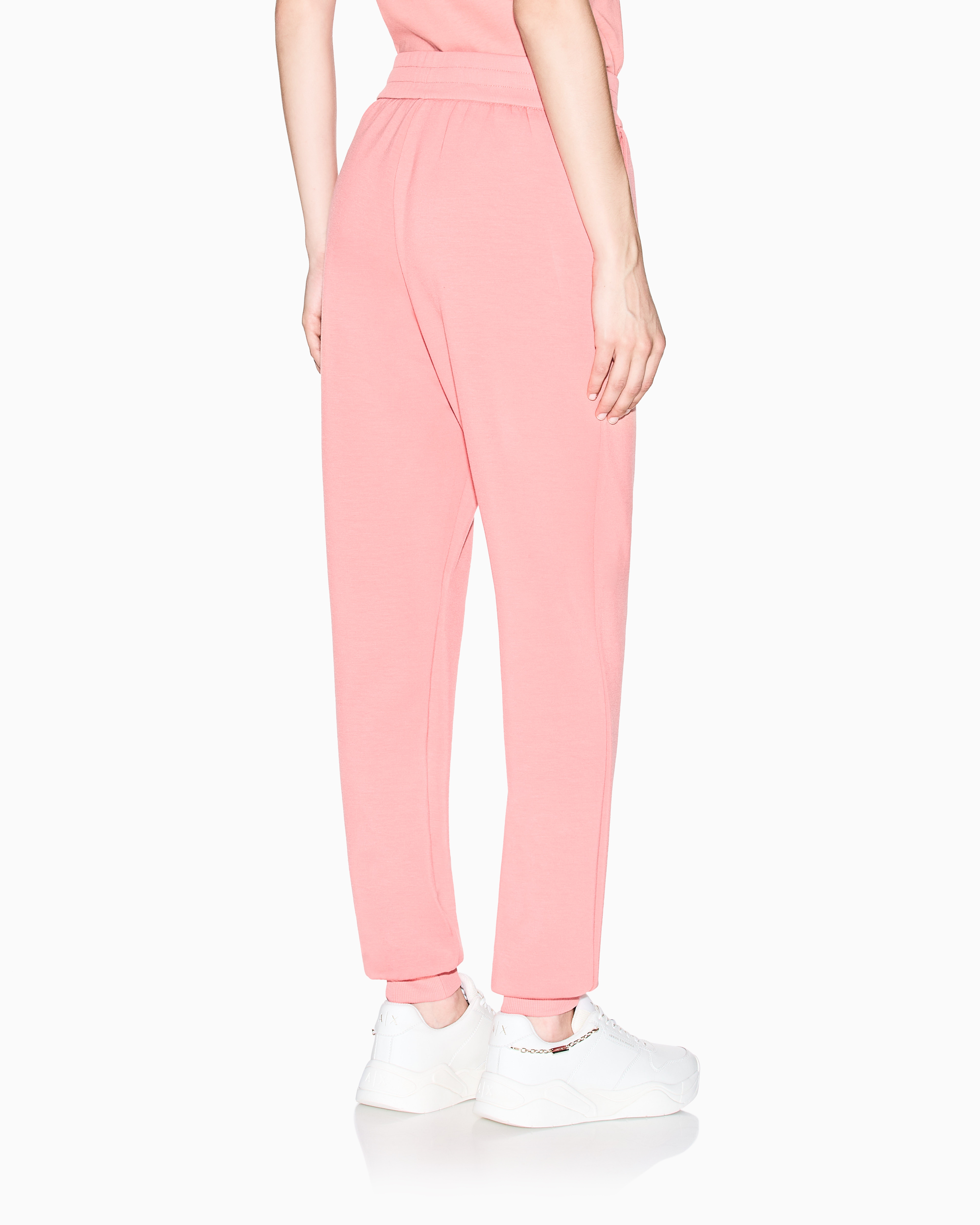 Armani Exchange Scuba Fabric Jogger Pants In Blue