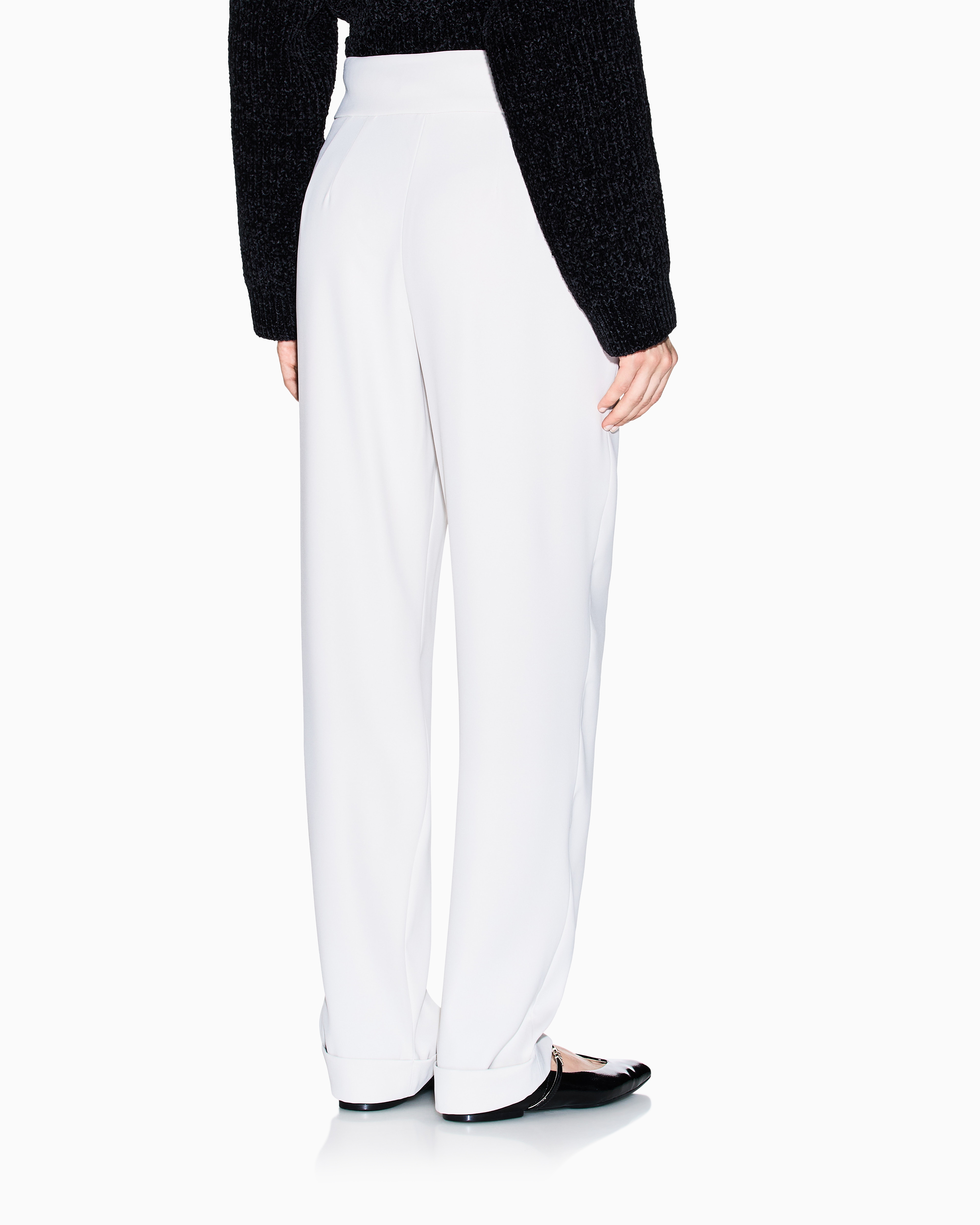 Armani Exchange - Formal Trousers, Woman, Beige, Size: