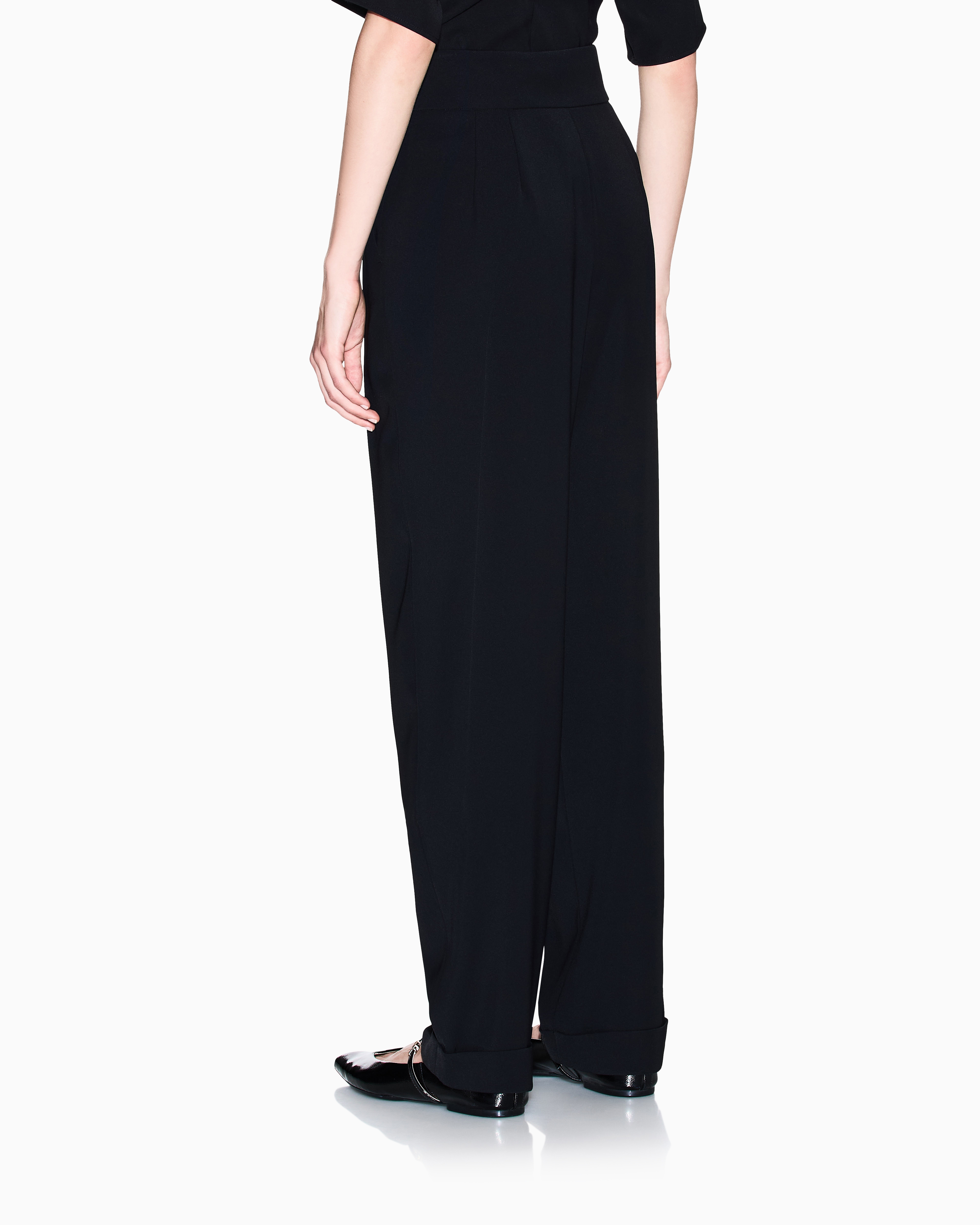 Armani Exchange - Formal Trousers, Woman, Black, Size: