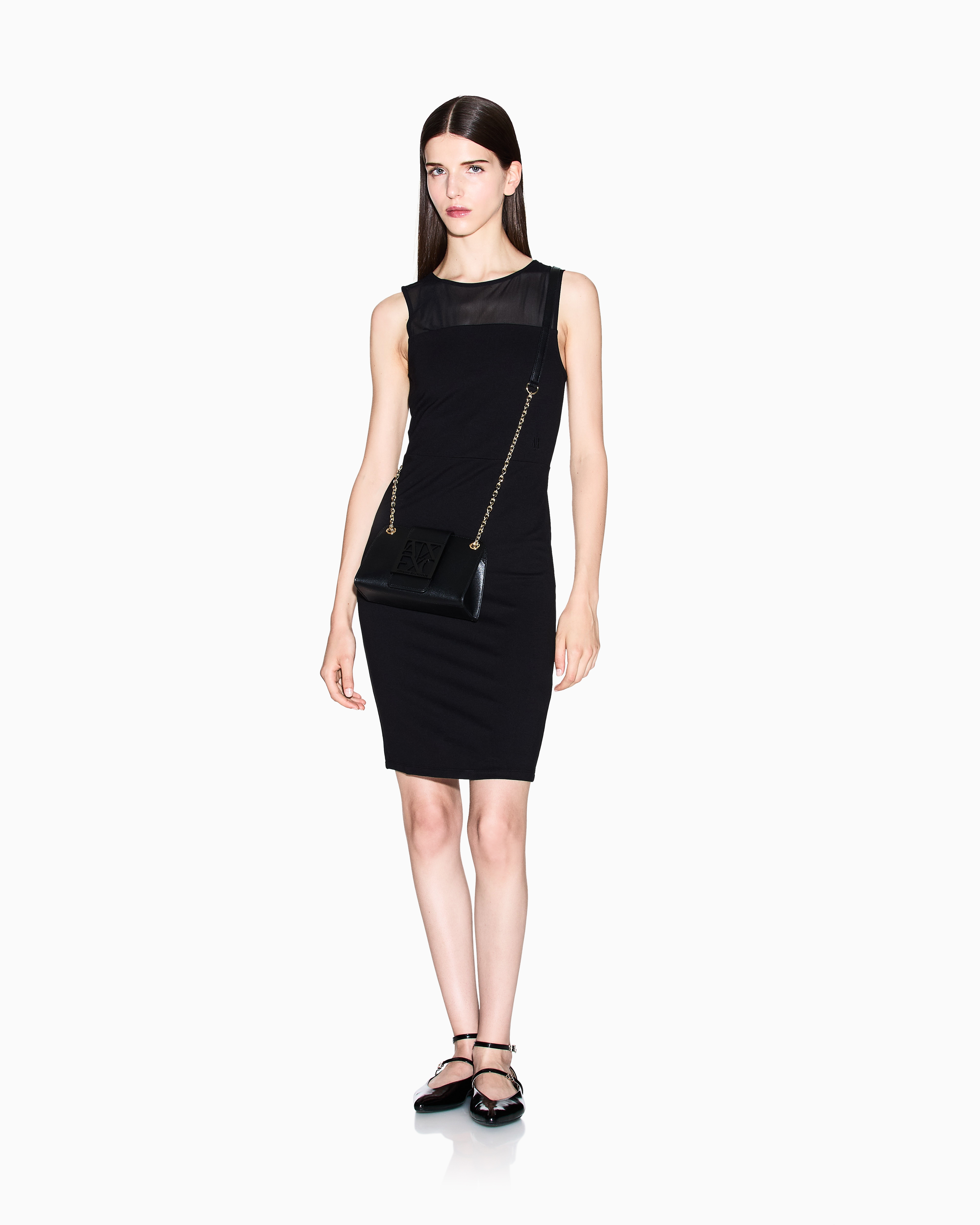 Armani Exchange - Short Dresses, Woman, Black, Size: