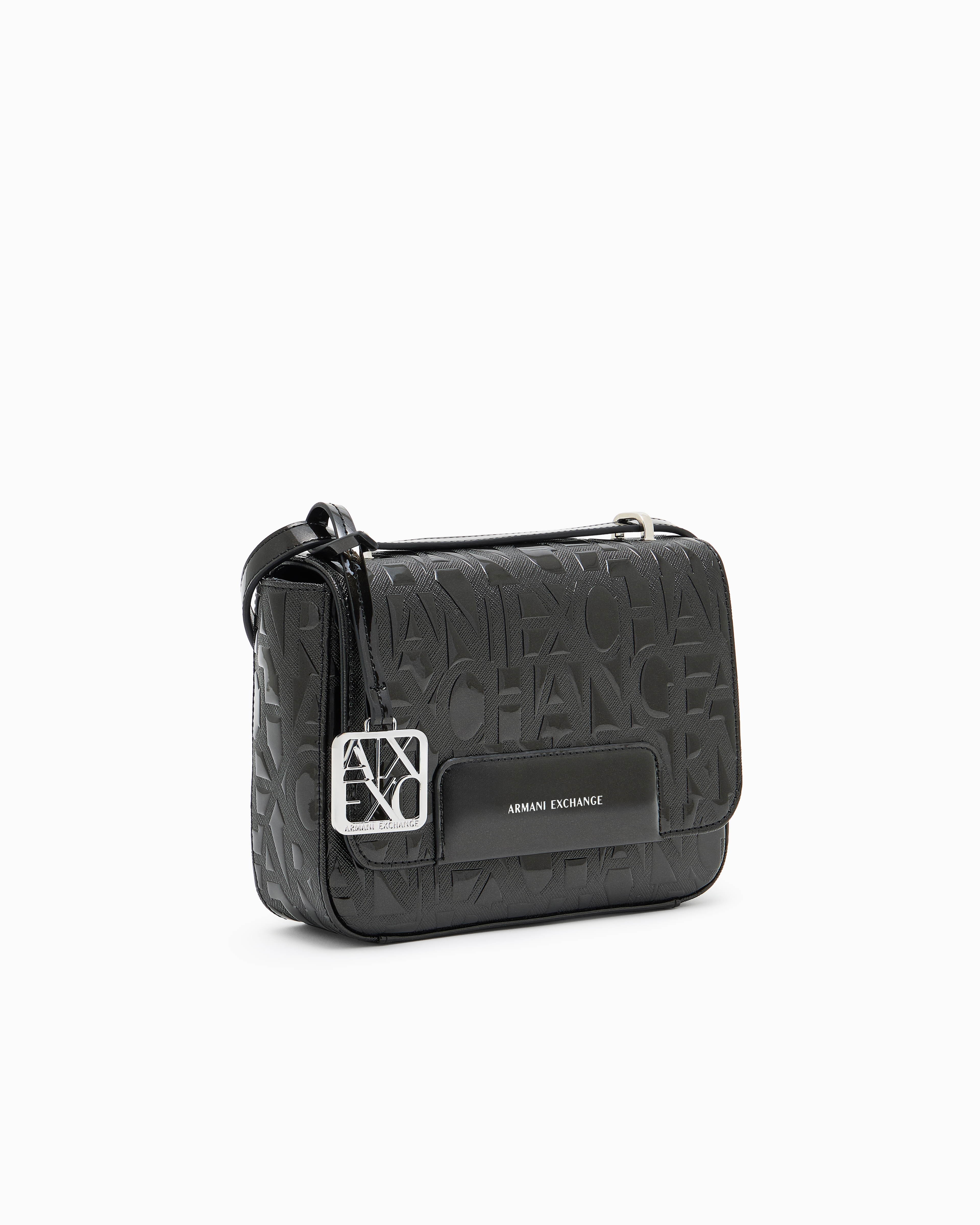 ★ ARMANI EXCHANGE ★ ロゴ ショルダーバッグ オールオーバーエンボスロゴ ミニショルダーバッグ | Armani