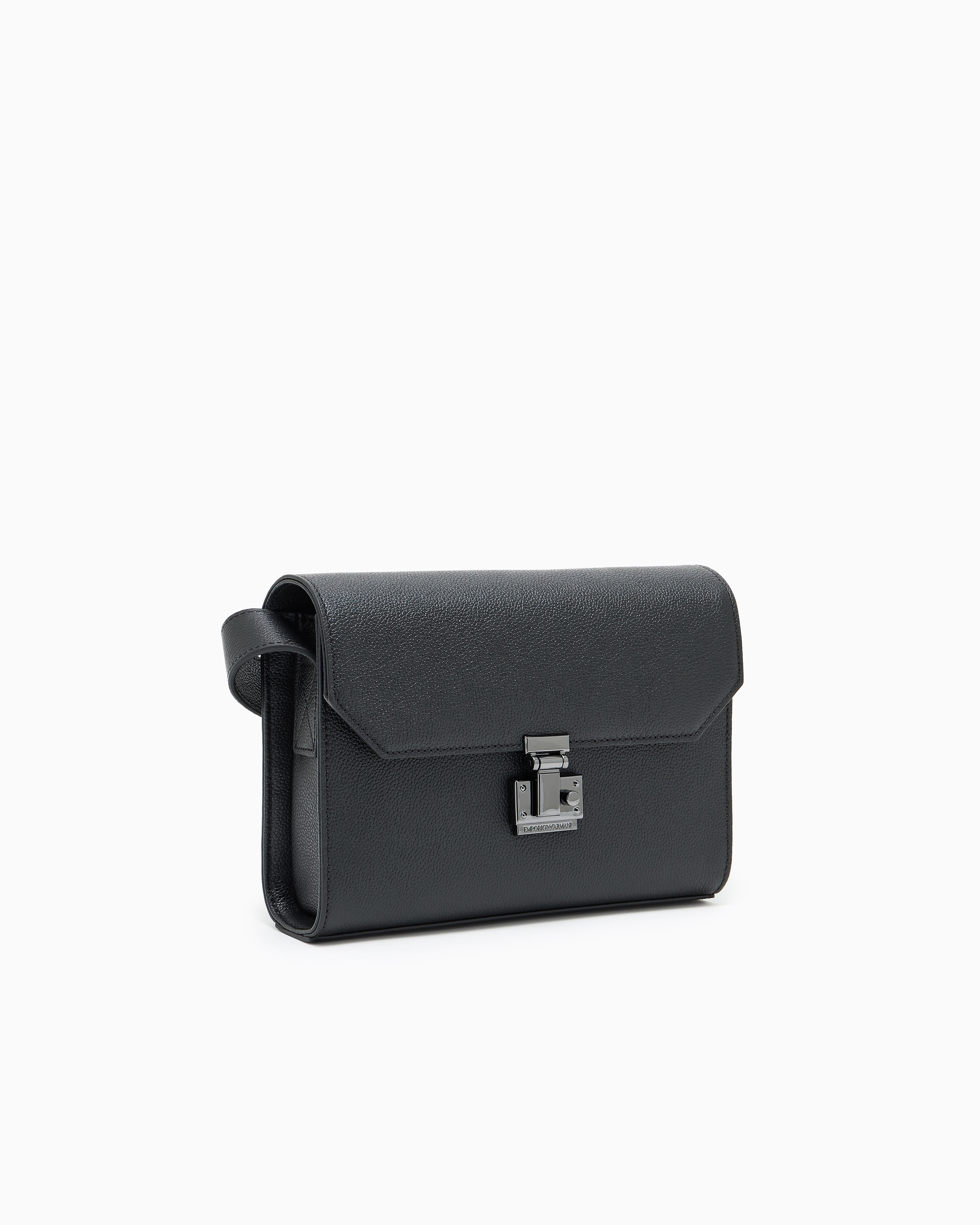 最大80％オフ フラップ付きショルダーバッグ タンブルレザー | Emporio Armani バッグ