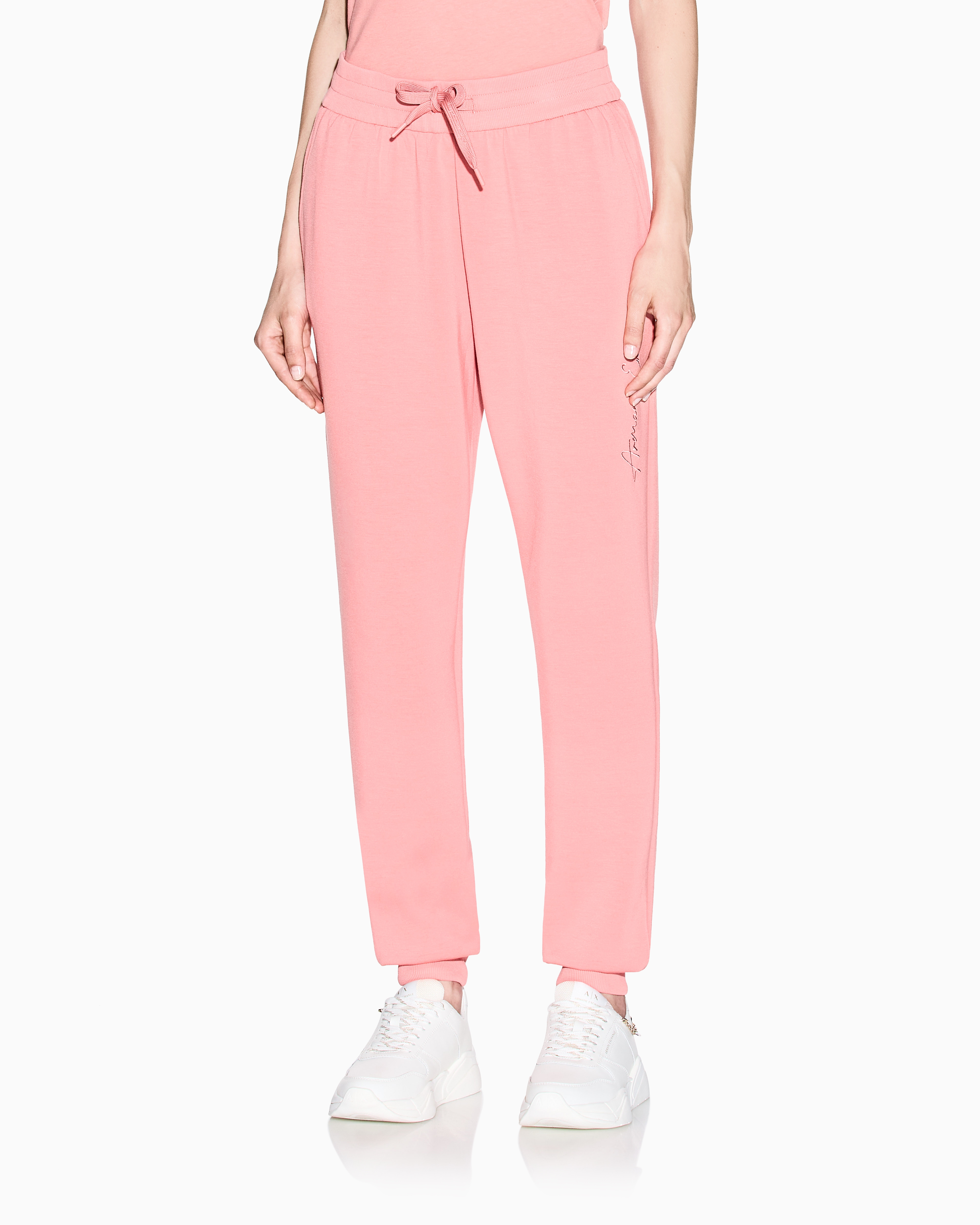 Armani Exchange Scuba Fabric Jogger Pants In Blue