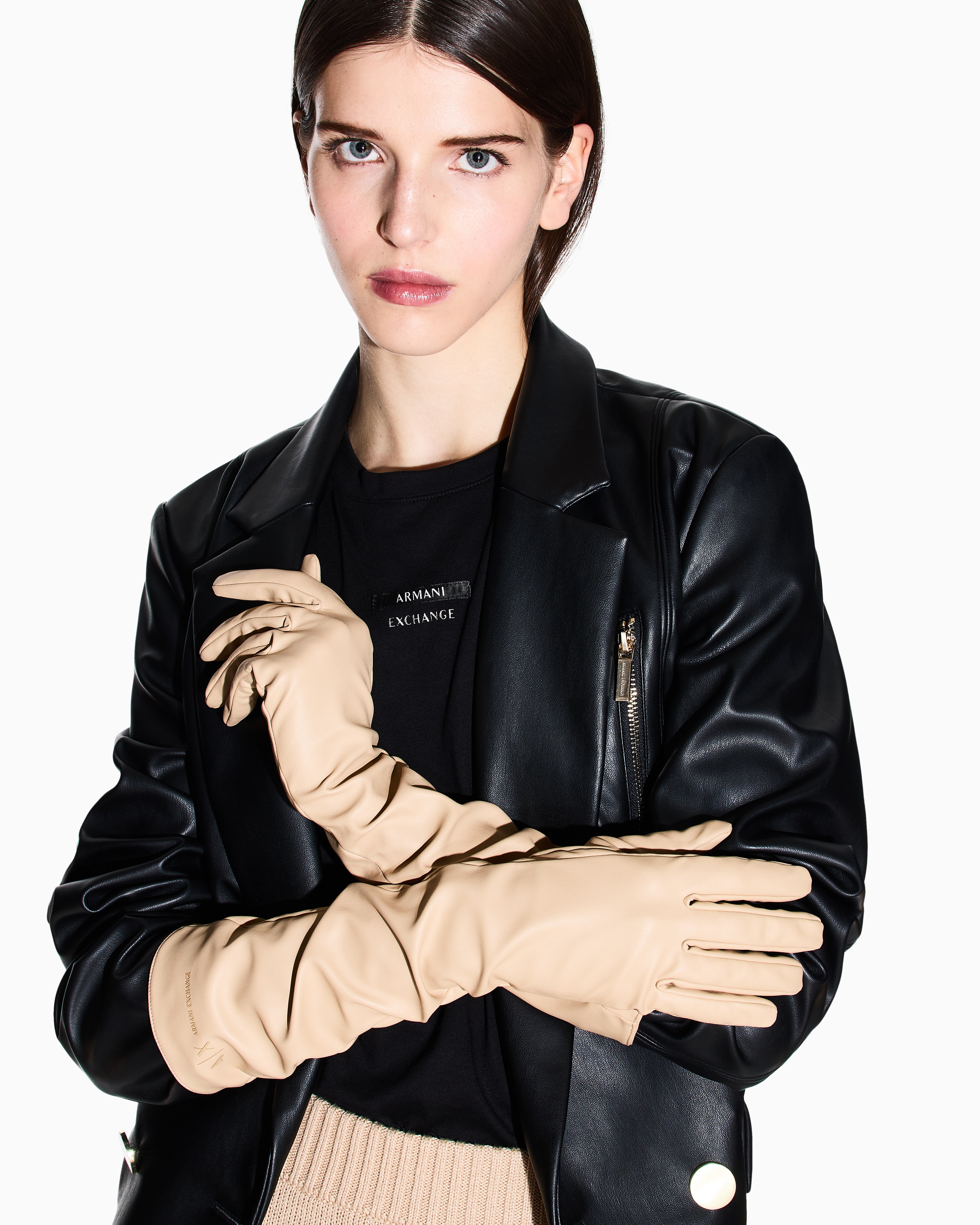 Armani Exchange - Gloves, Woman, Camel, Size: XS/S