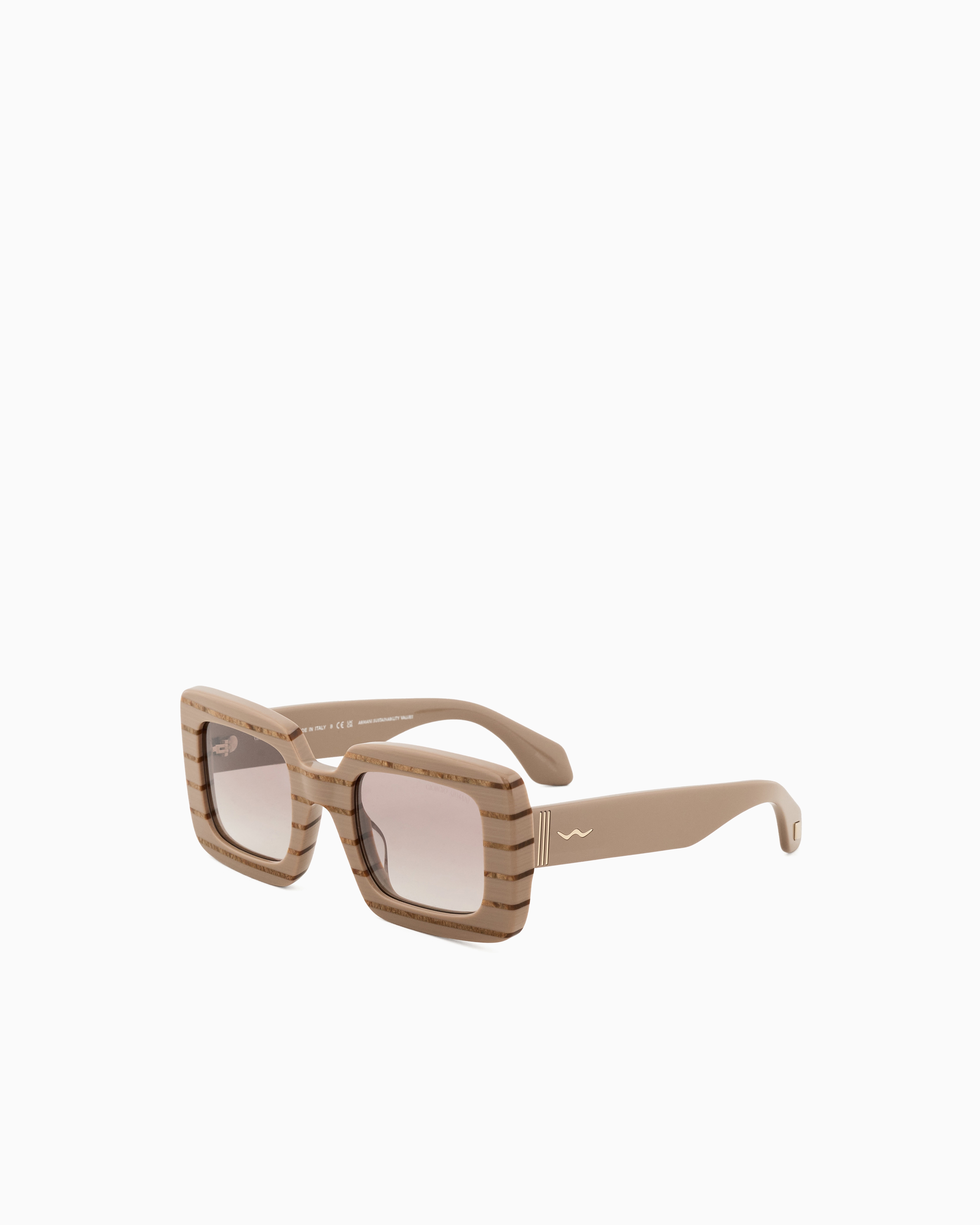 Giorgio Armani Lunettes De Soleil In Brown