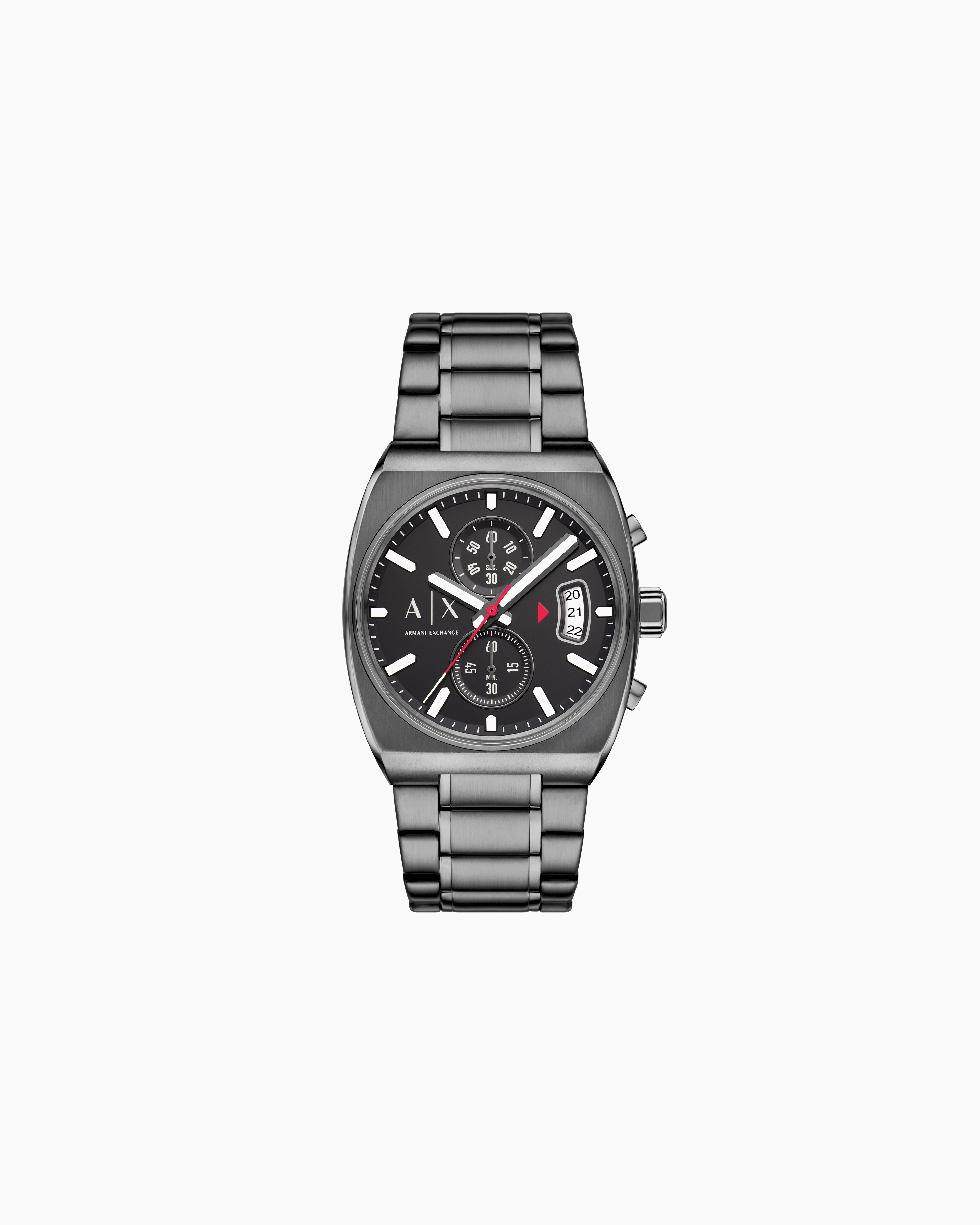 Armani Exchange - Leather Strap Watches, Man, Multicoloured, Size: TU