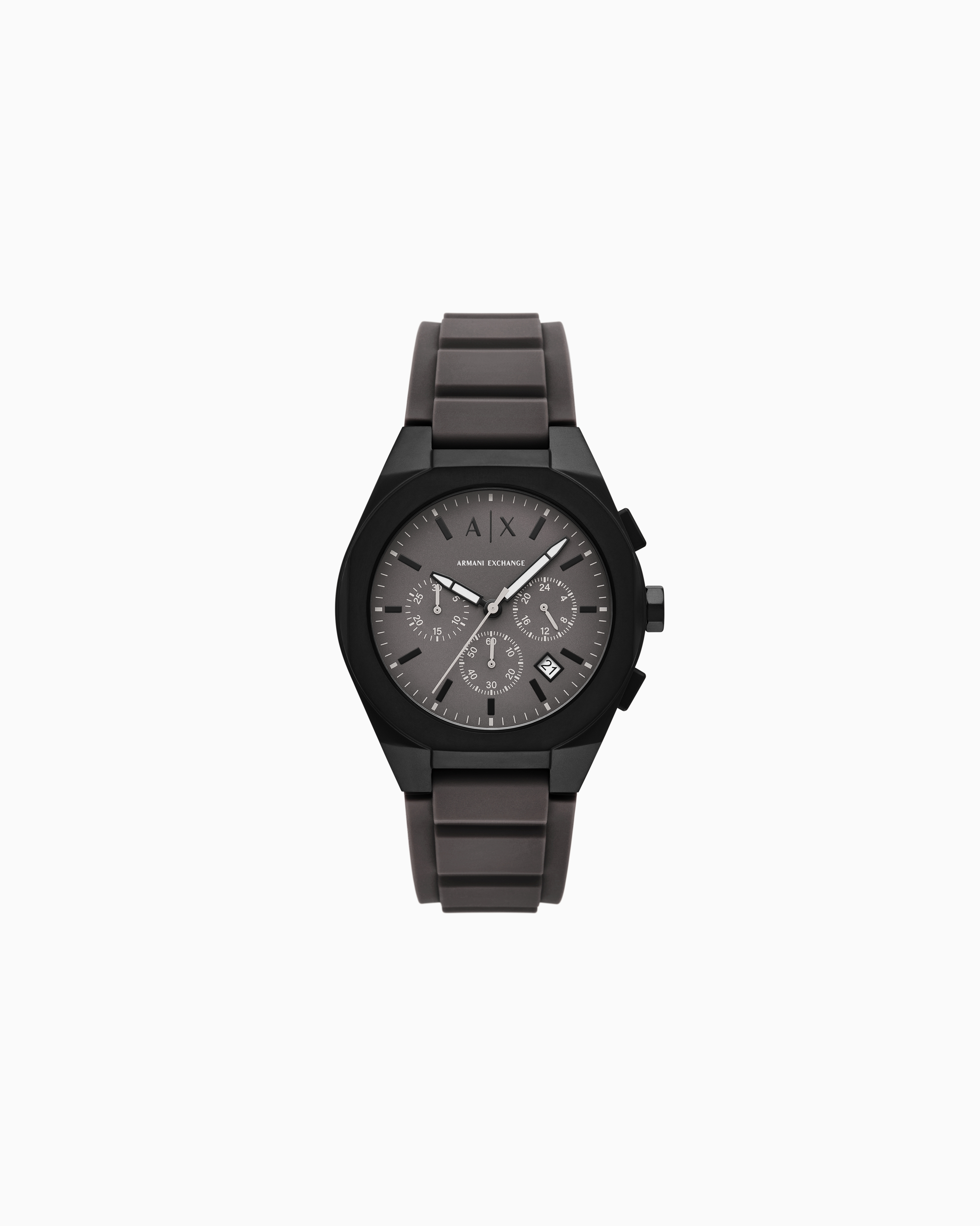 Armani Exchange Montres À Bracelet En Cuir In Gold