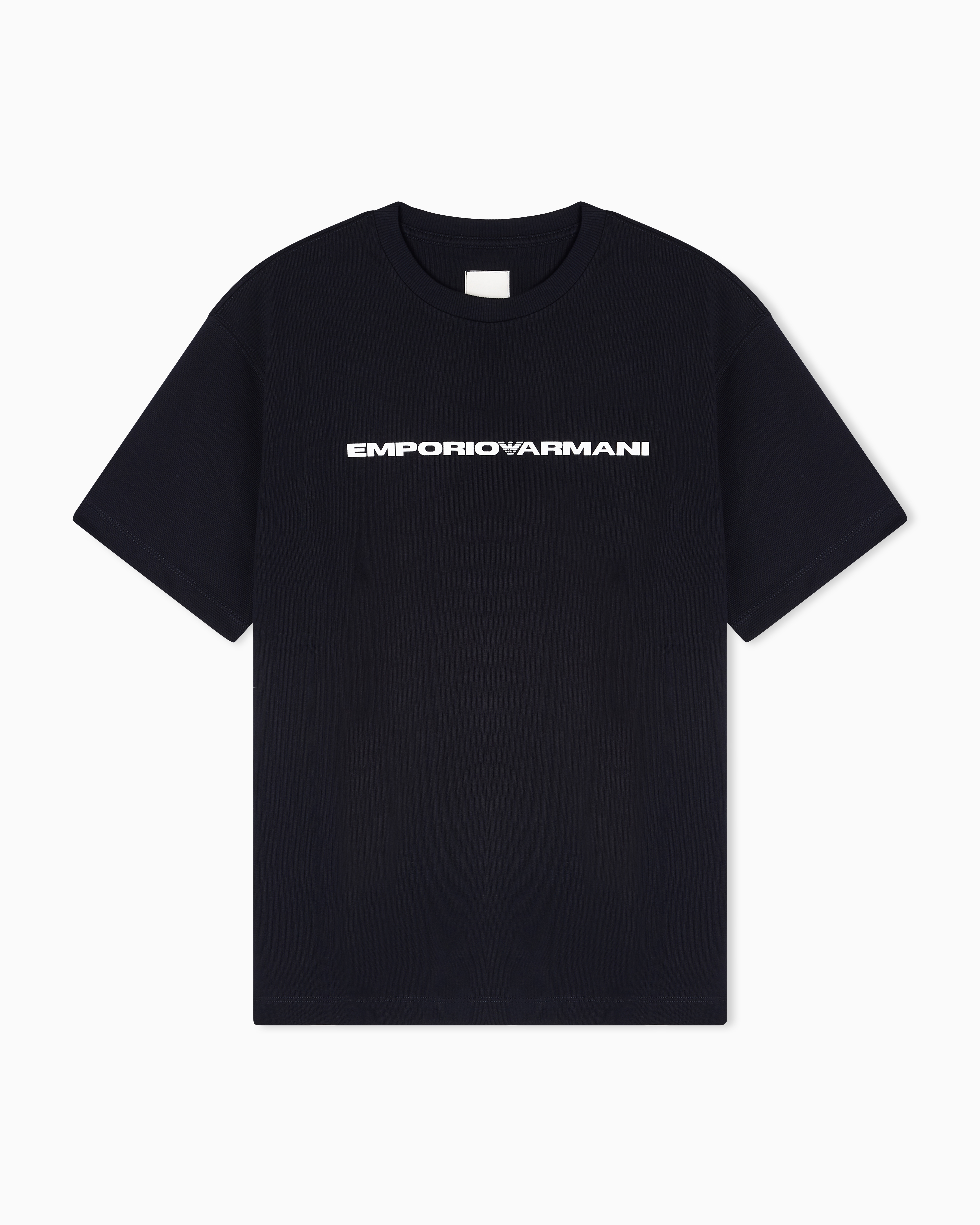 Emporio Armani - ASV Capsule American organic jersey T-shirt, Man, Blue, Size: