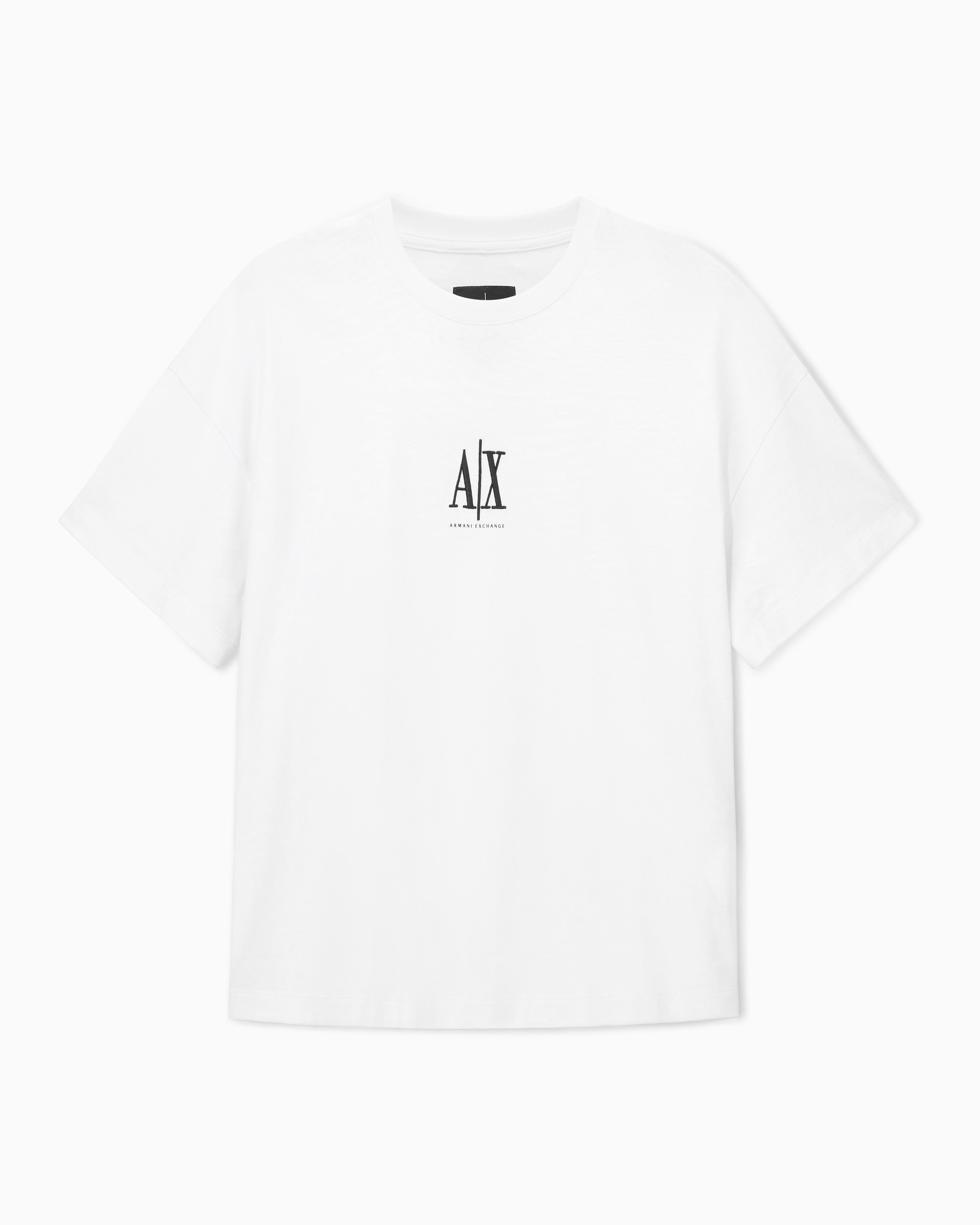 Armani Exchange -  Heavy cotton relaxed t-shirt, Woman, White, Size: