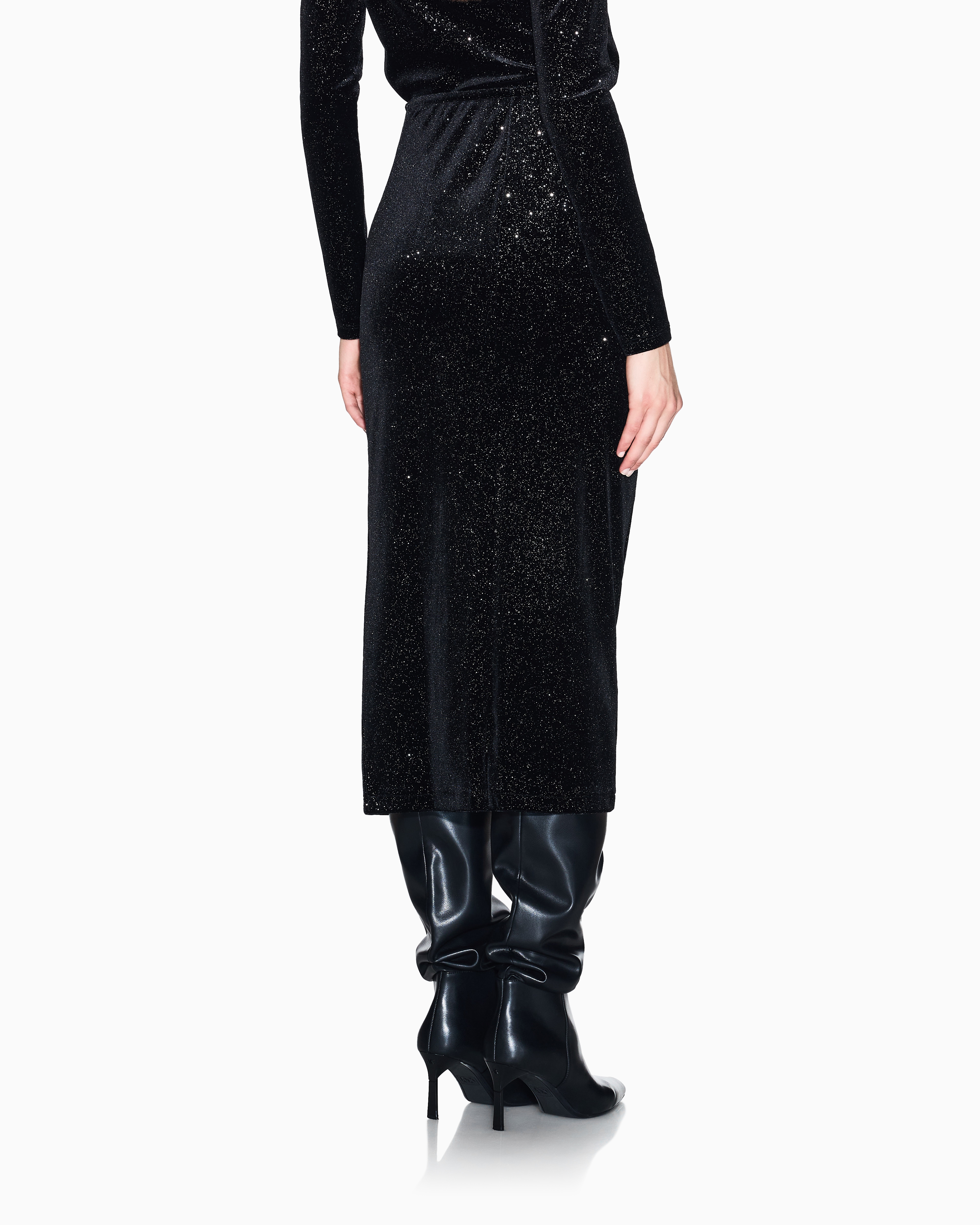 Armani Exchange Midi Skirts In Black