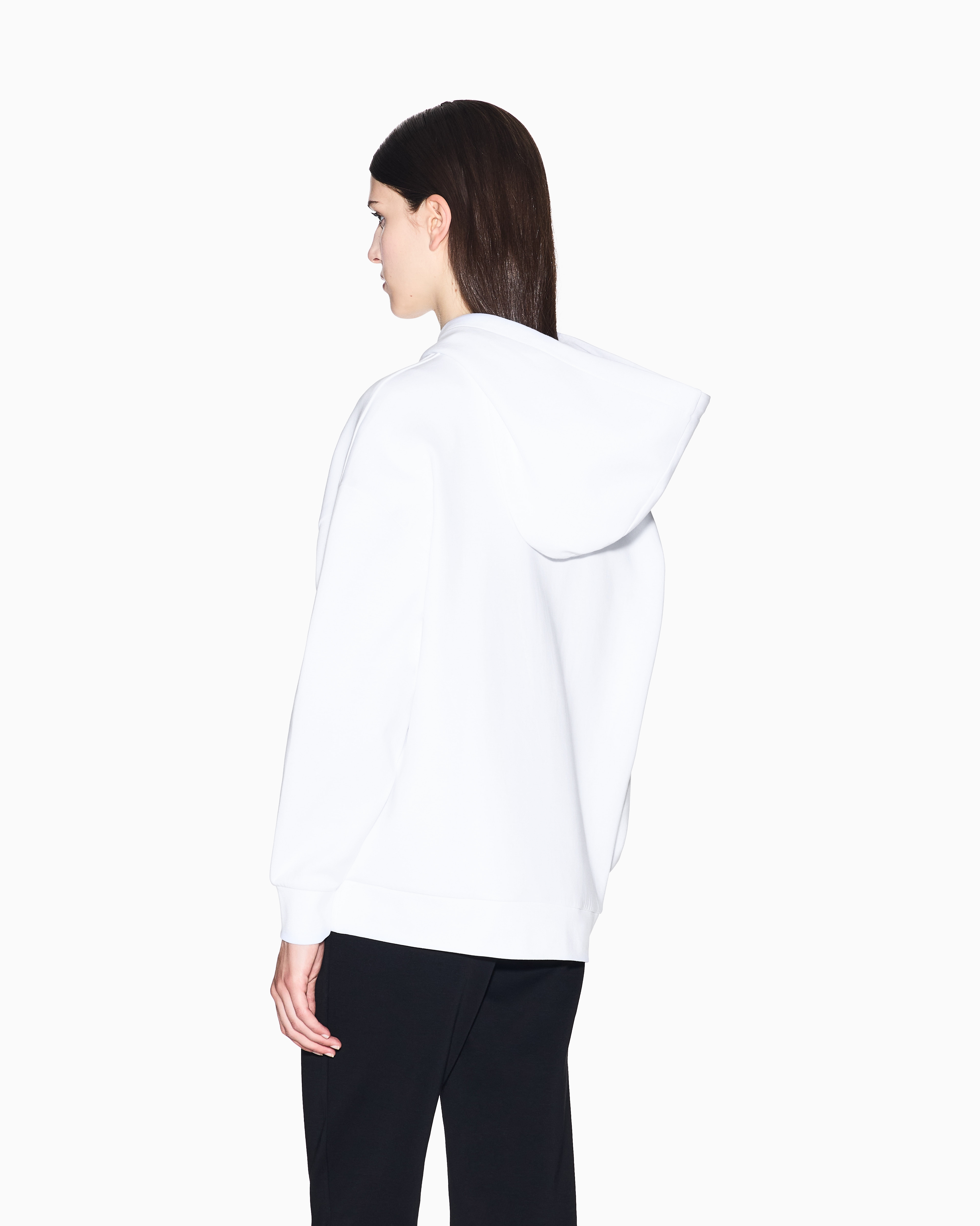 Armani Exchange -  Icon Hoodie, Woman, White, Size: