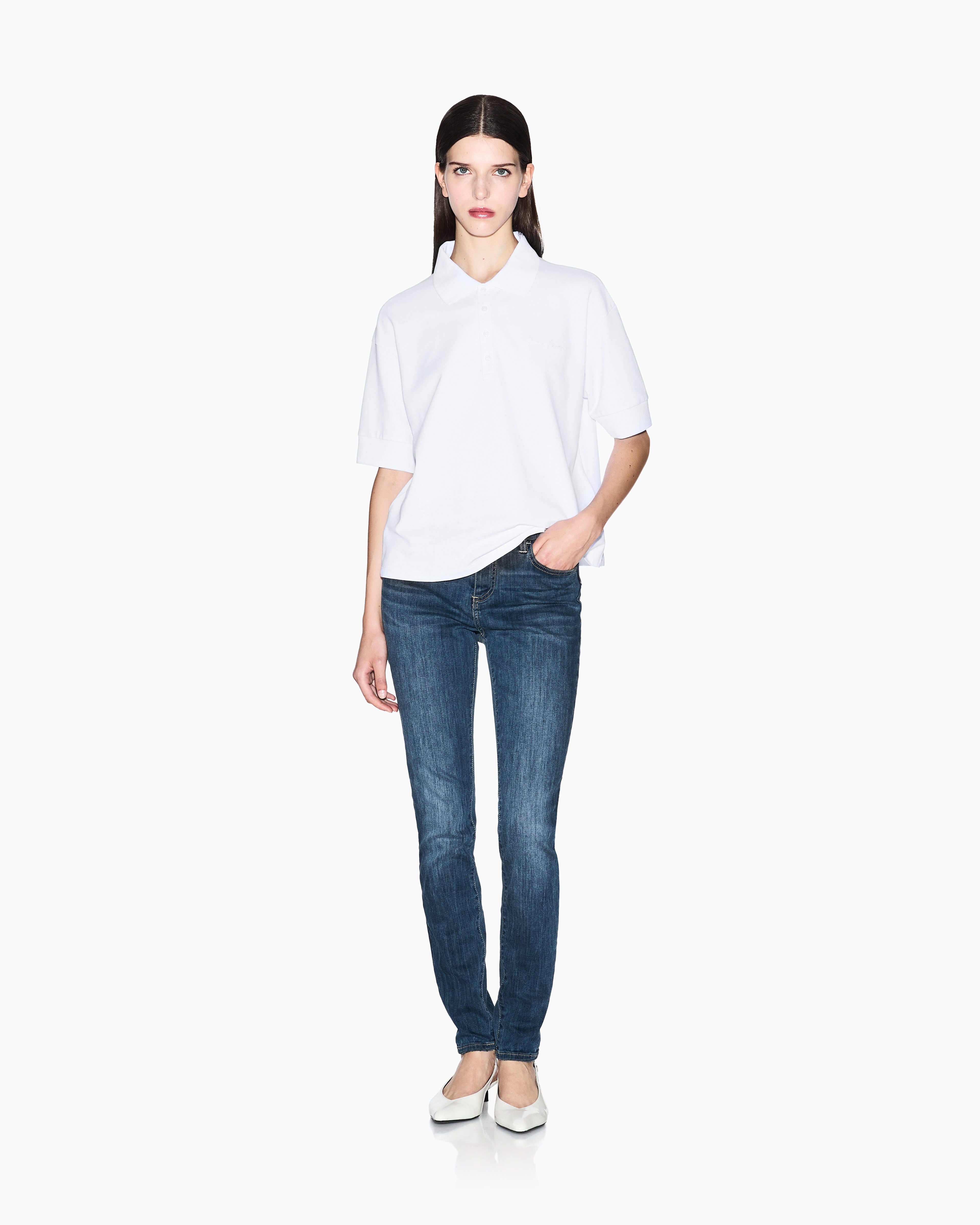 Armani Exchange - Ultra stretch super skinny jeans, Woman, Blue, Size: