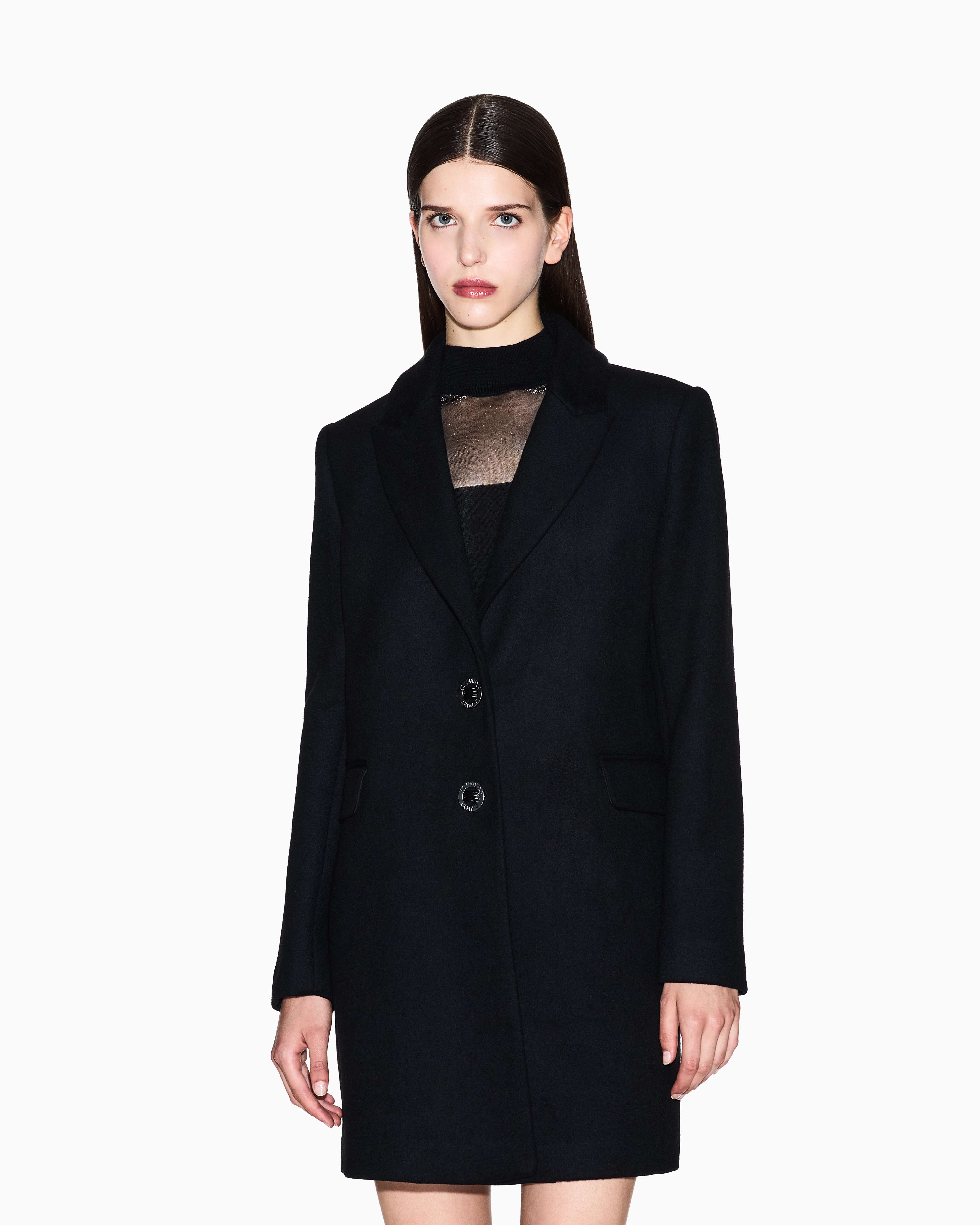 Armani Exchange - Coats, Woman, Black, Size: S