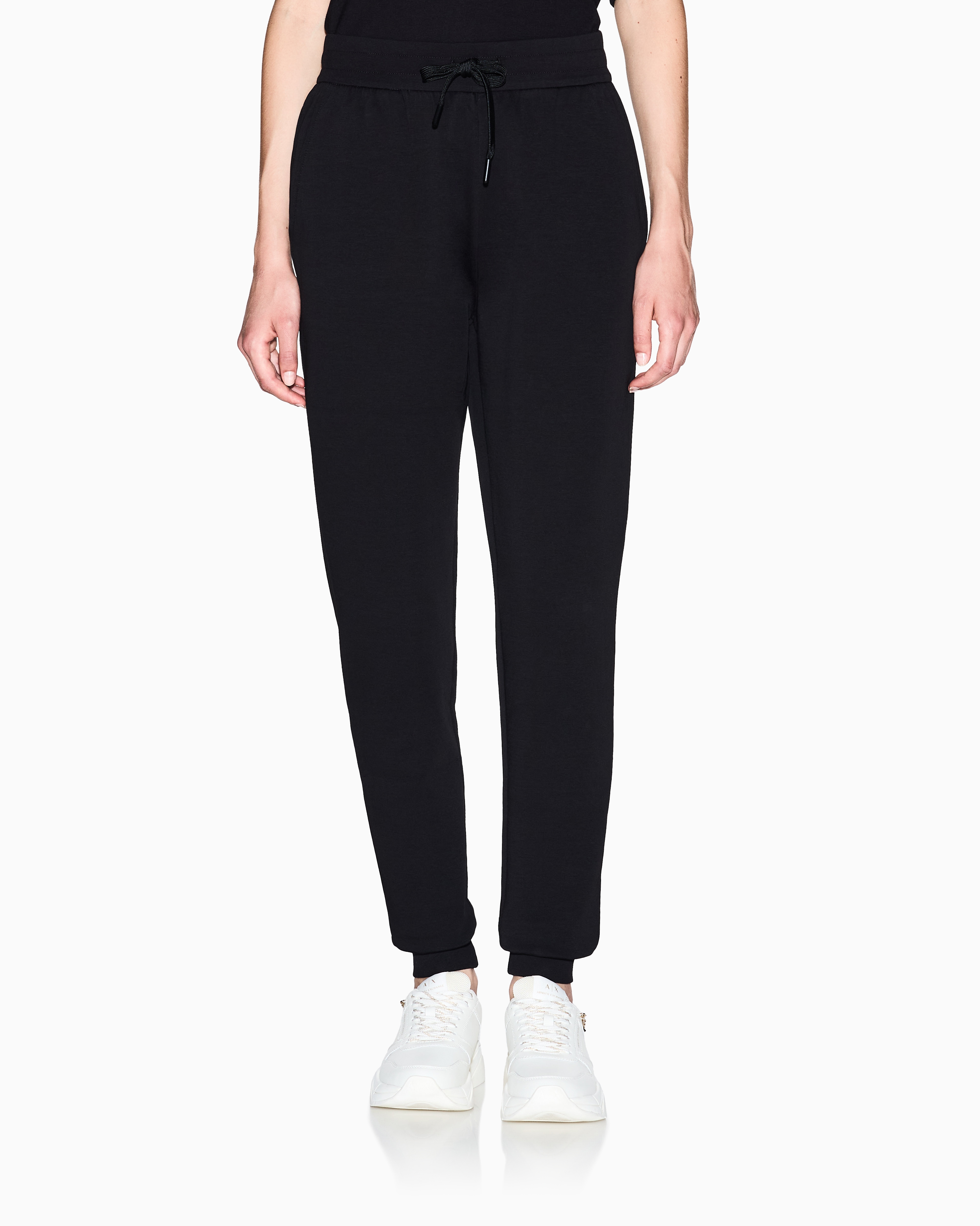 Armani Exchange - Icon Jogger Pants, Woman, Black, Size:
