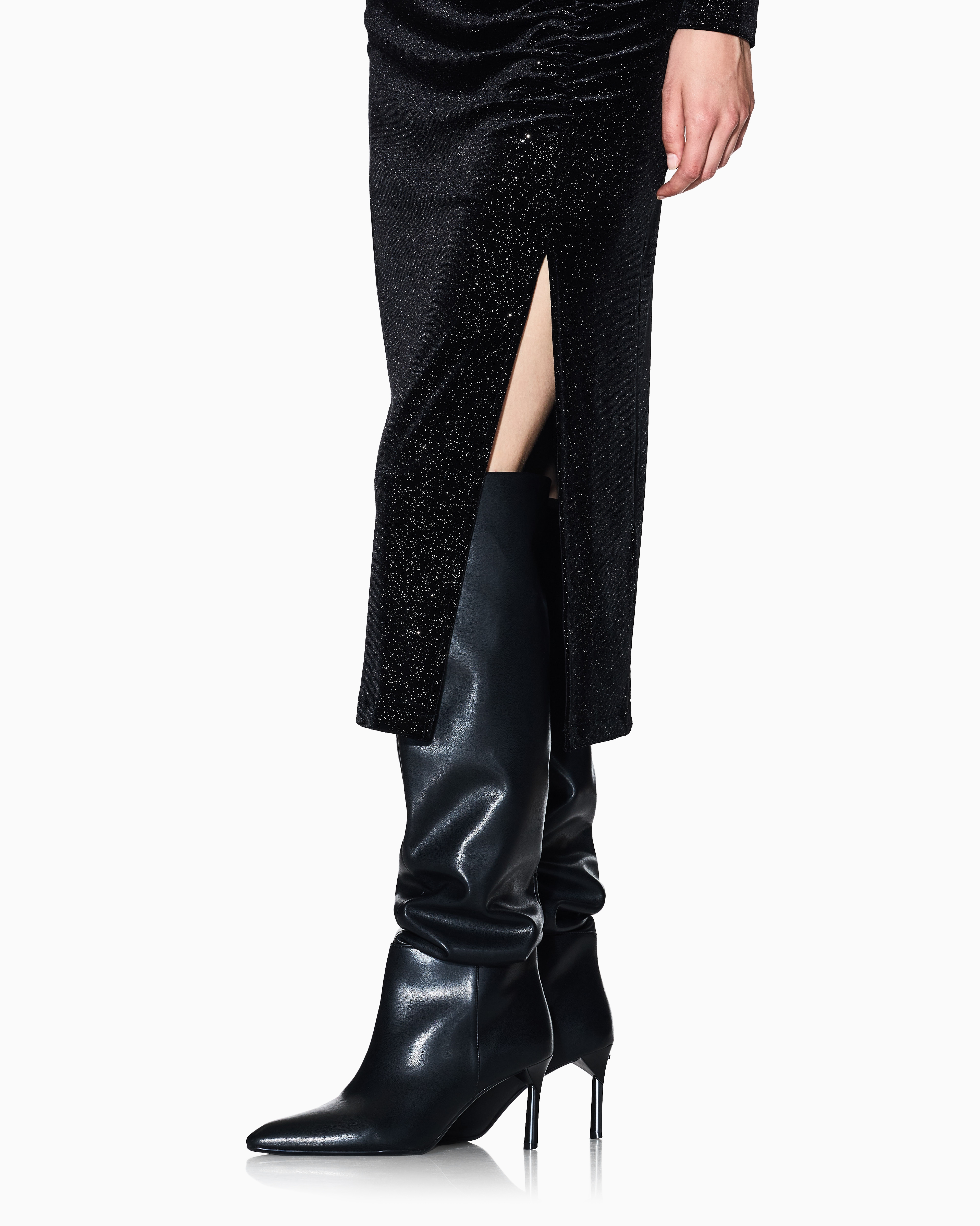 Armani Exchange Midi Skirts In Black