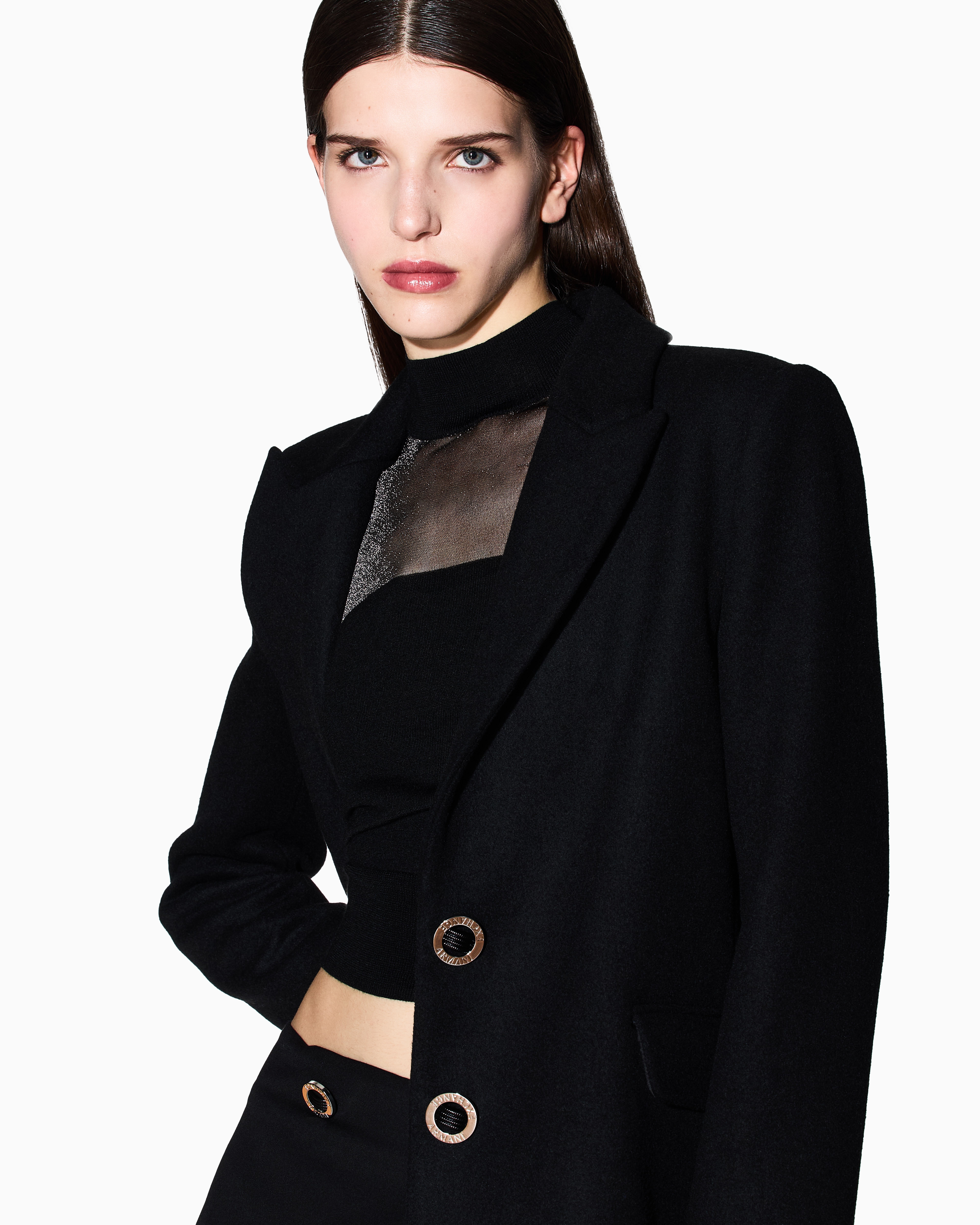 Armani Exchange - Coats, Woman, Black, Size: S