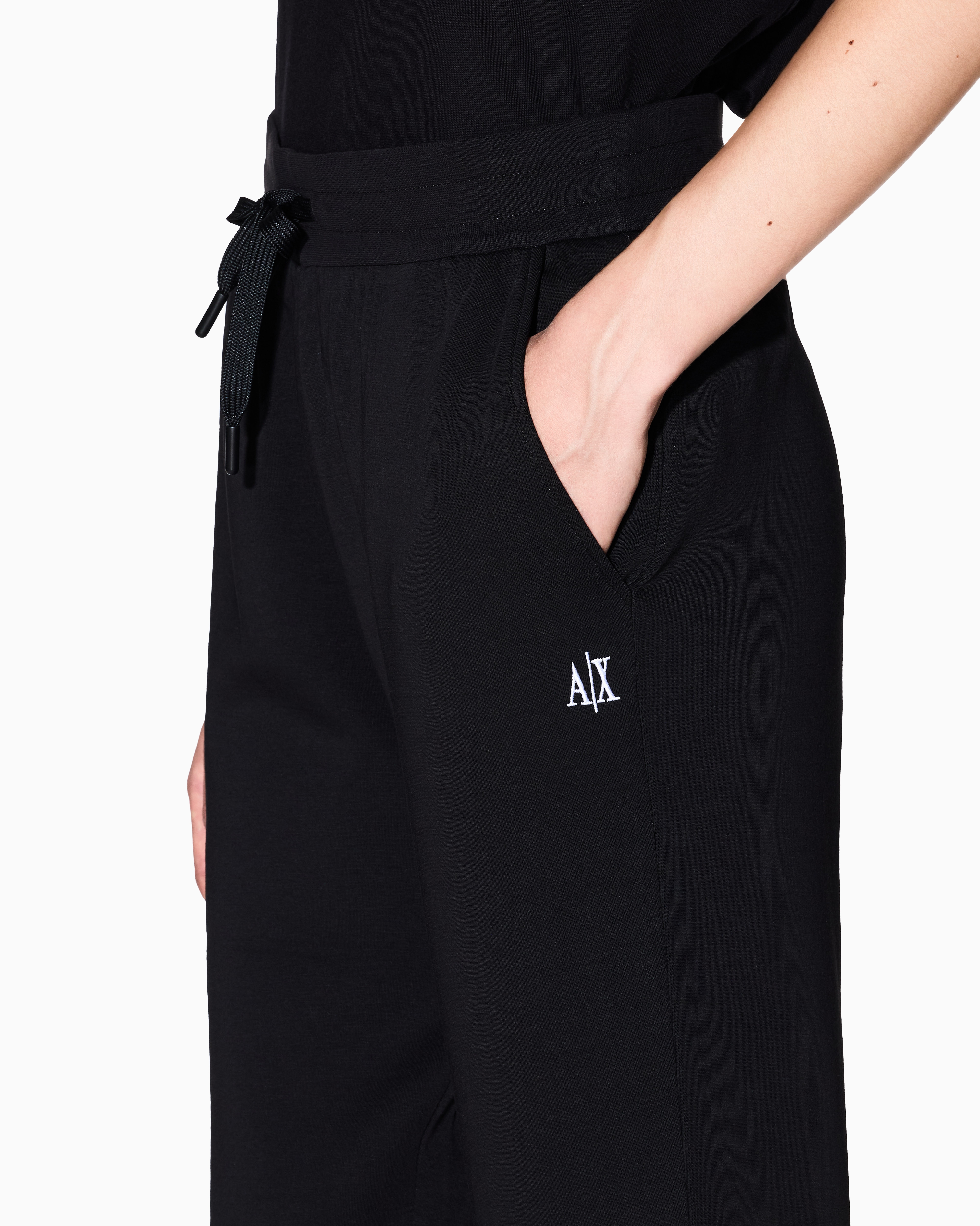 Armani Exchange - Icon Jogger Pants, Woman, Black, Size: