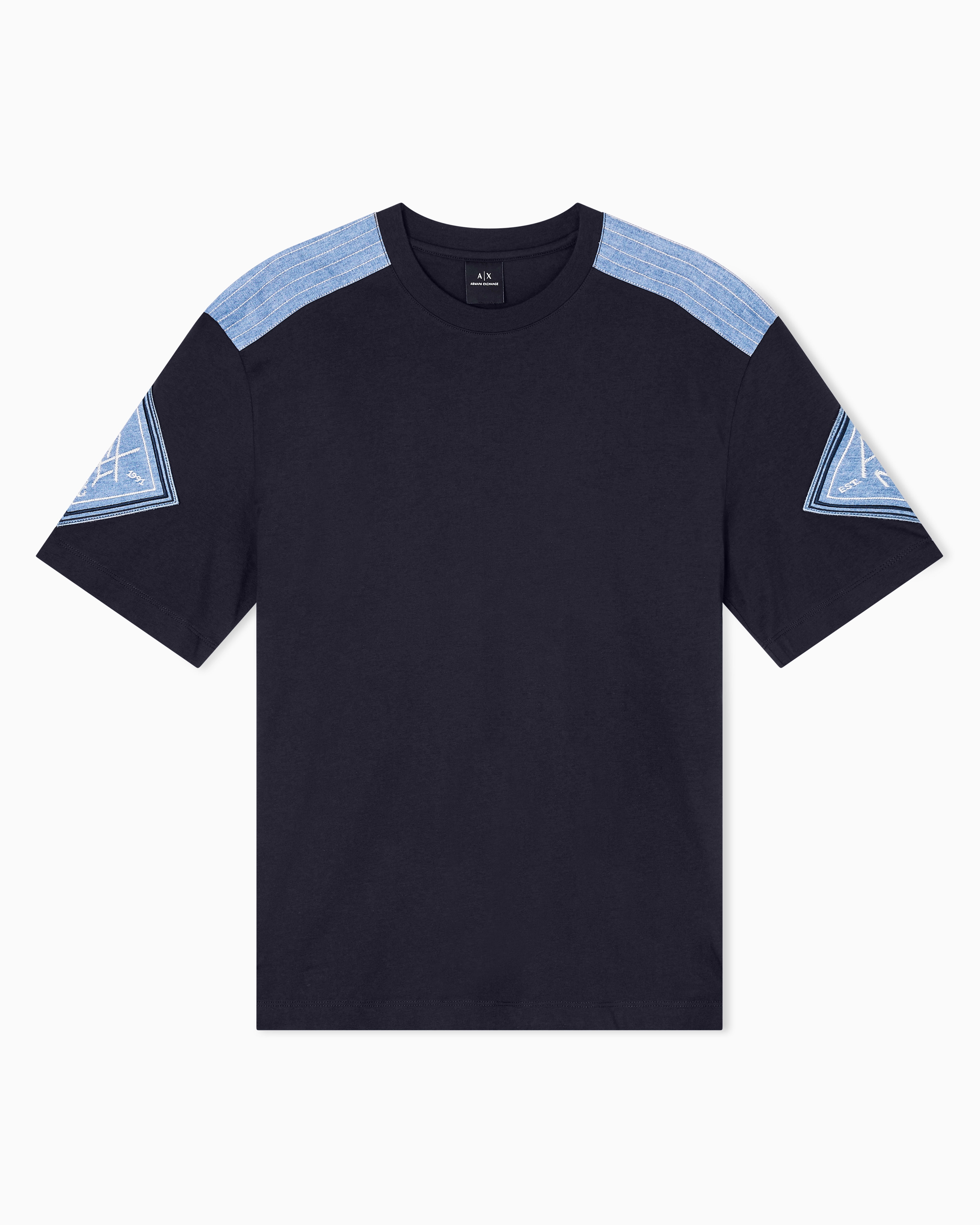 Tシャツ・カットソー ARMANI EXCHANGE Men T-shirt Blue XM000322AF10361 UB101 Regular Fit T-Shirts | Armani Exchange