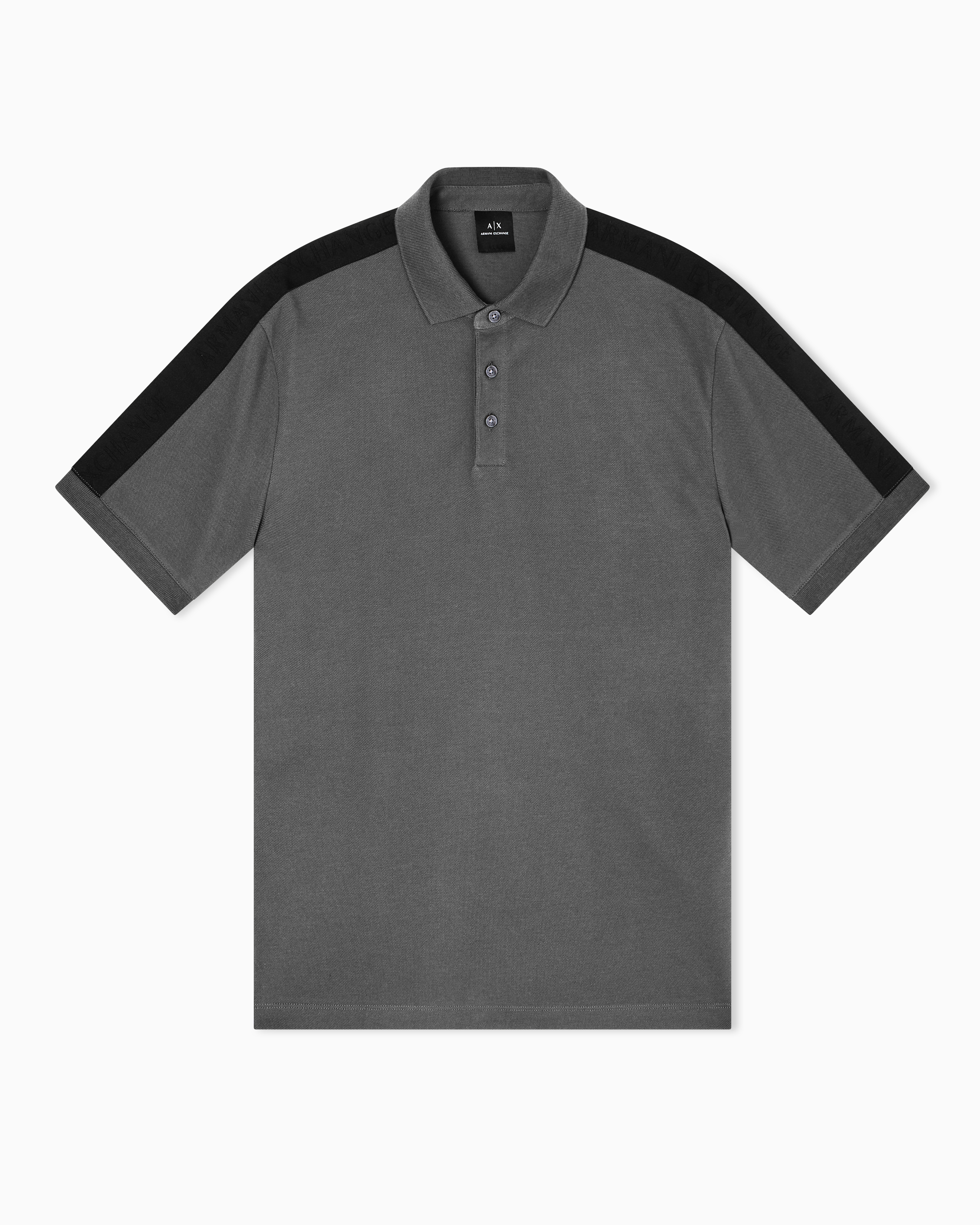 Armani Exchange - Regular fit polo with contrasting tape, Man, Green, Size: