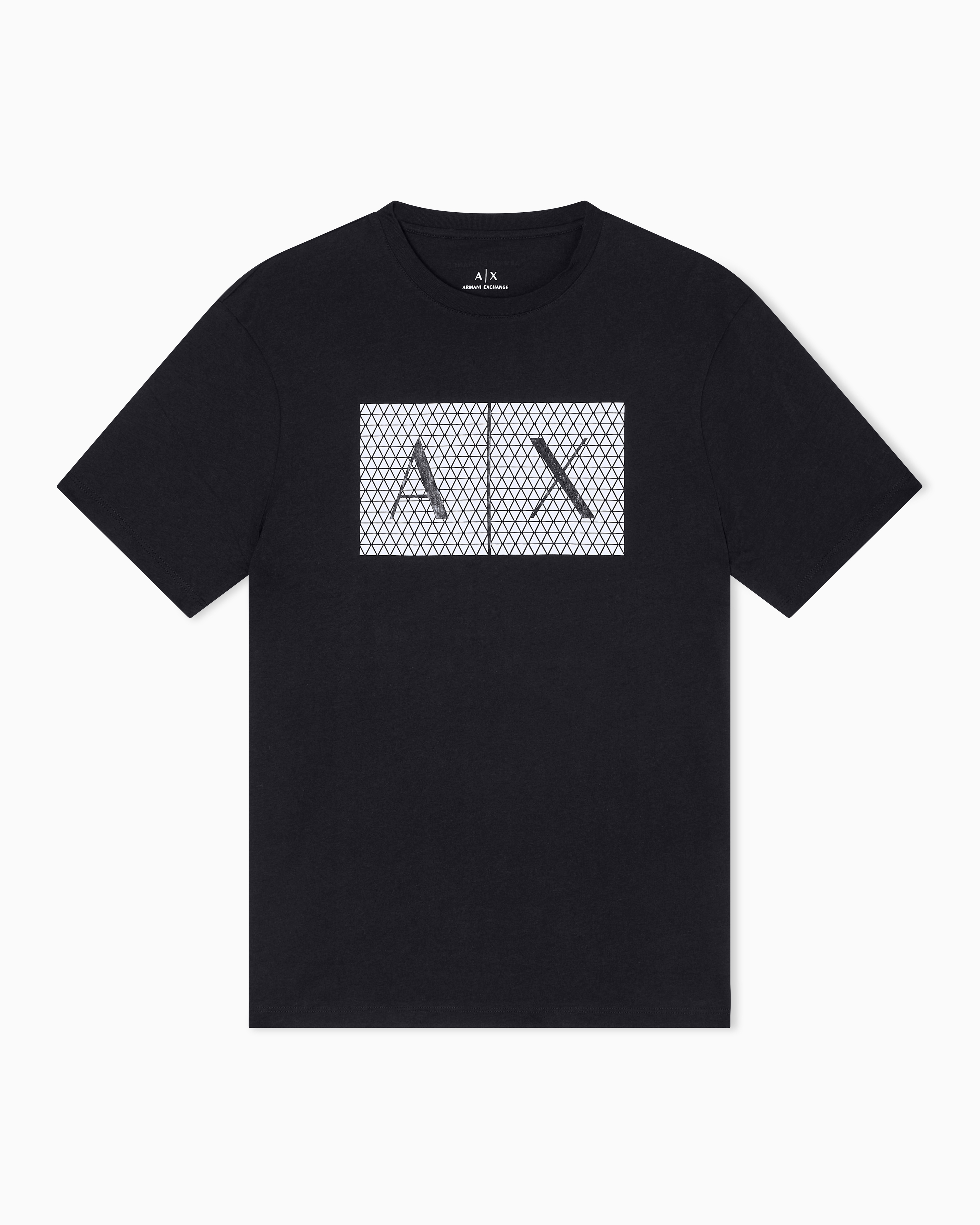 Armani Exchange -  Slim fit jersey T-shirt with logo, Man, Black, Size:
