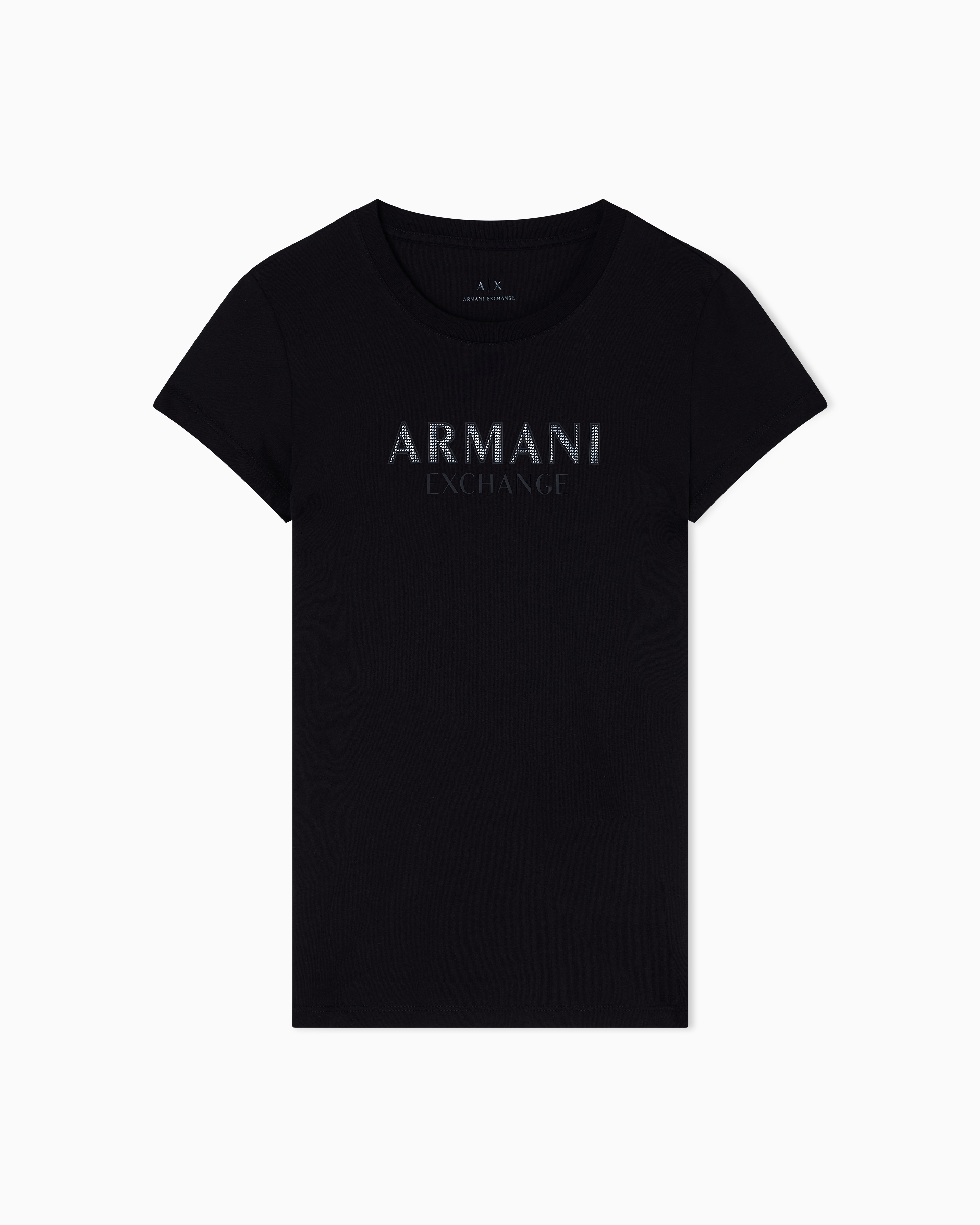 Armani Exchange Slim Fit T-shirts In Black