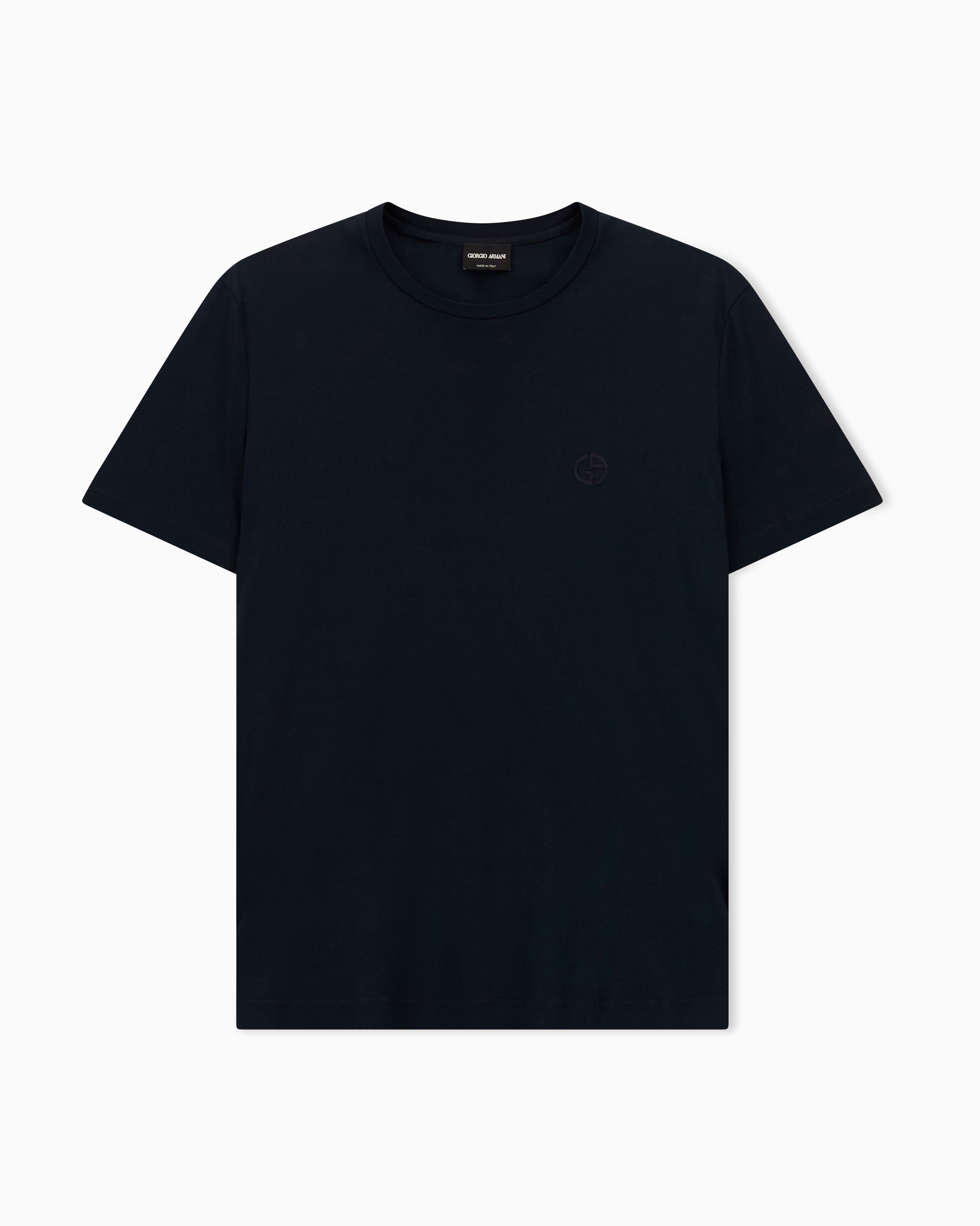 [EMPORIO ARMANI UW] 3DロゴグラフィックコットンTシャツ Cotton-interlock T-shirt with embroidered logo | Giorgio Armani