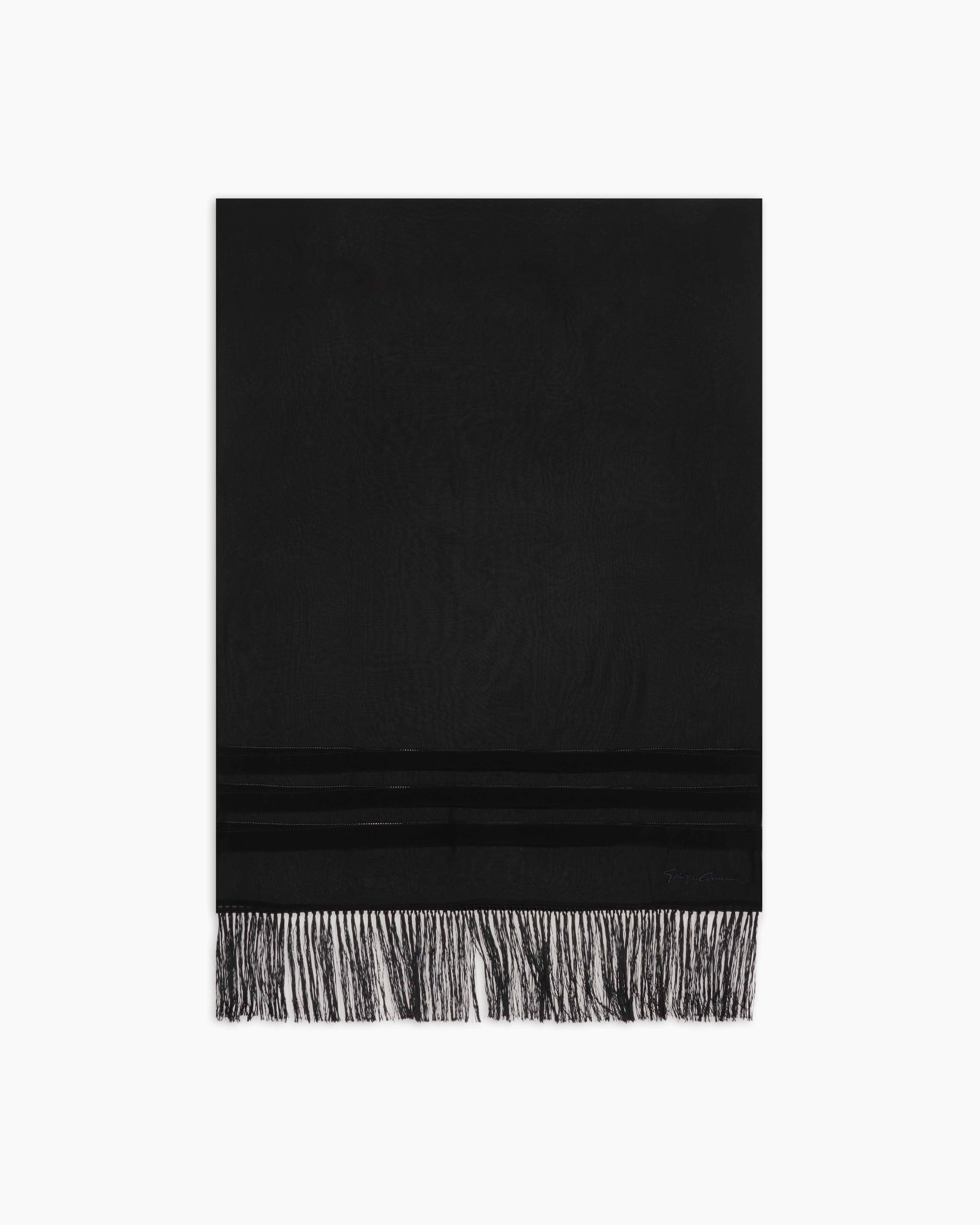 Silk georgette stole | Giorgio Armani