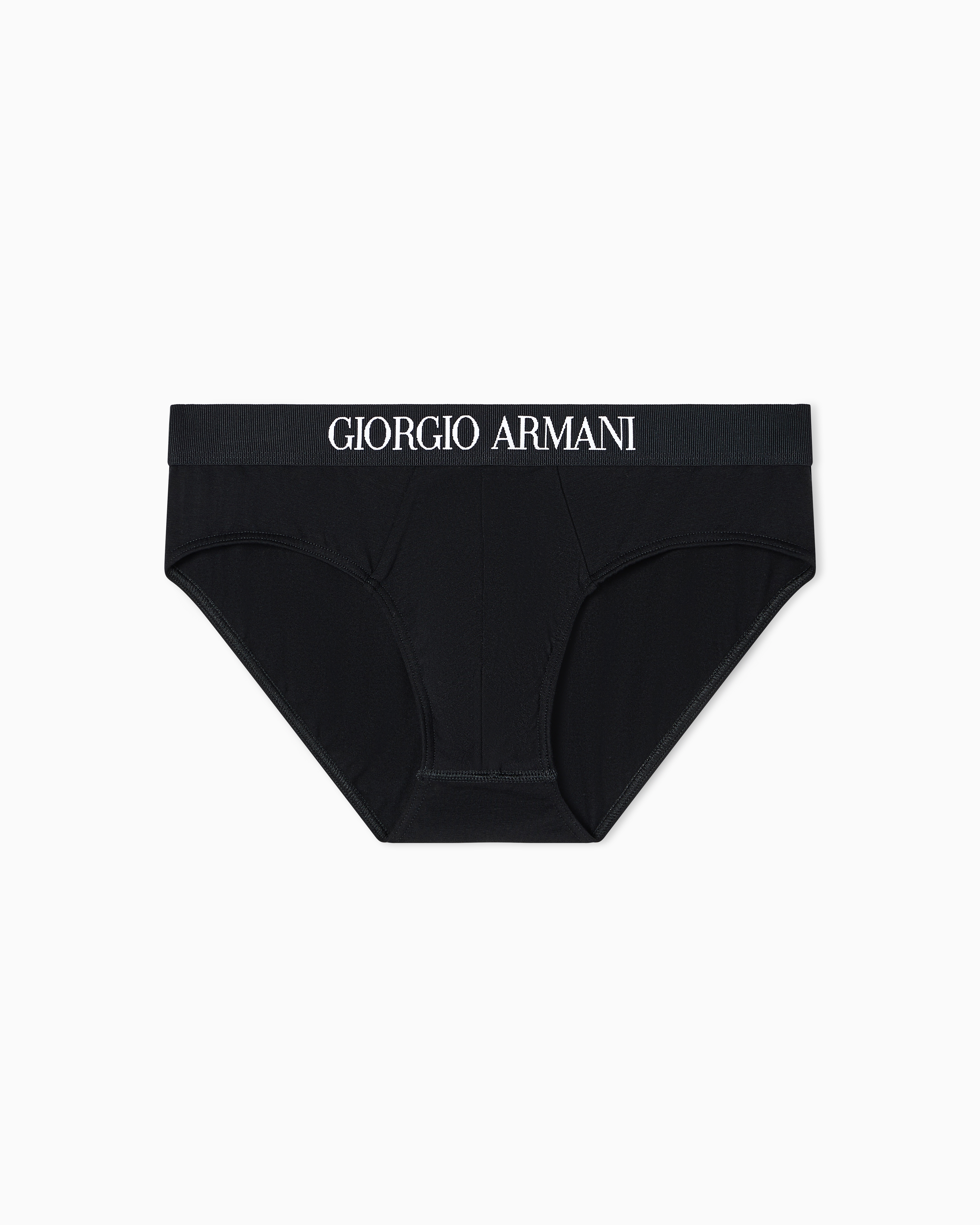 Two-pack of stretch cotton briefs | Giorgio Armani