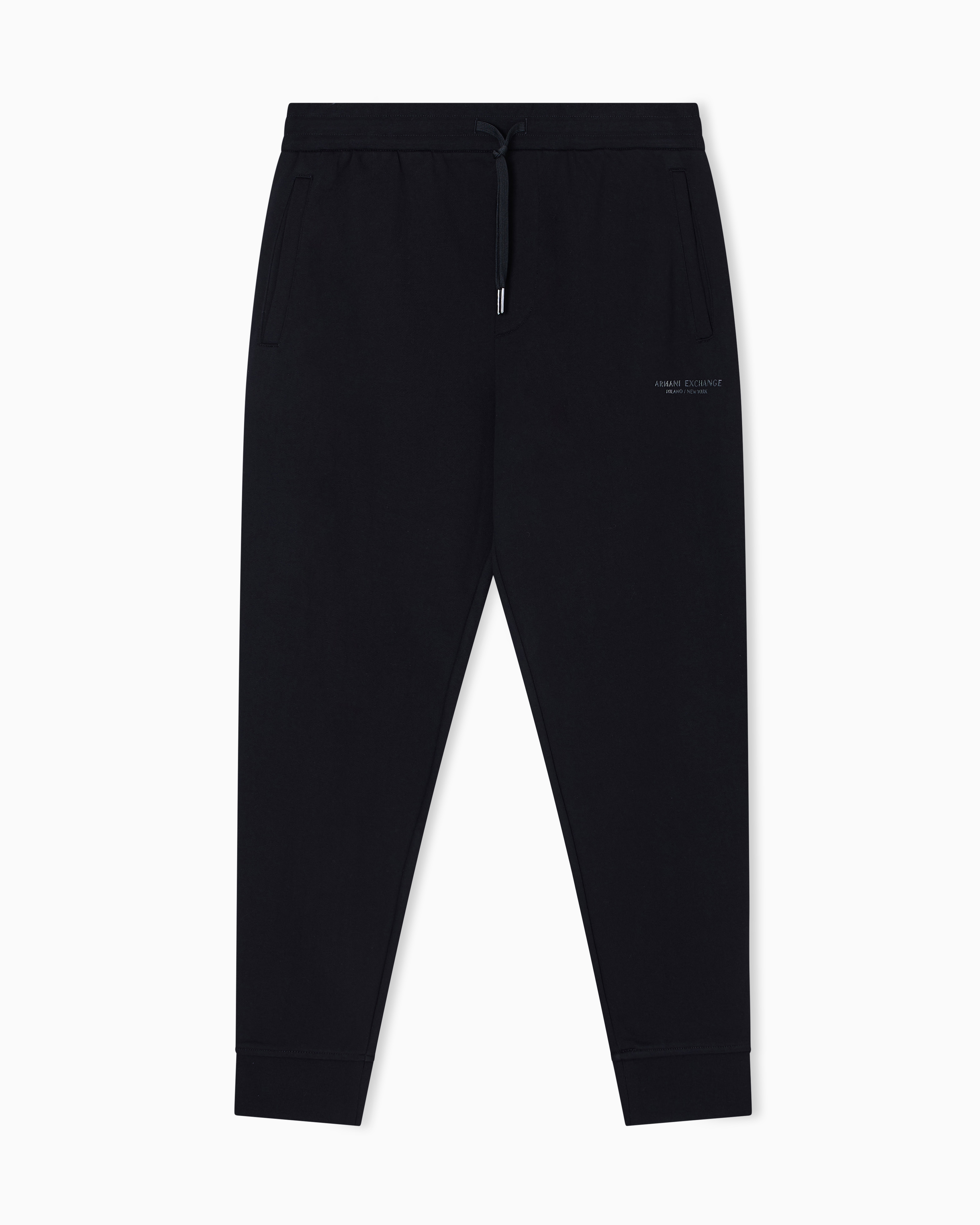Armani Exchange - Tone Logo Jogger Pants, Man, Black, Size: