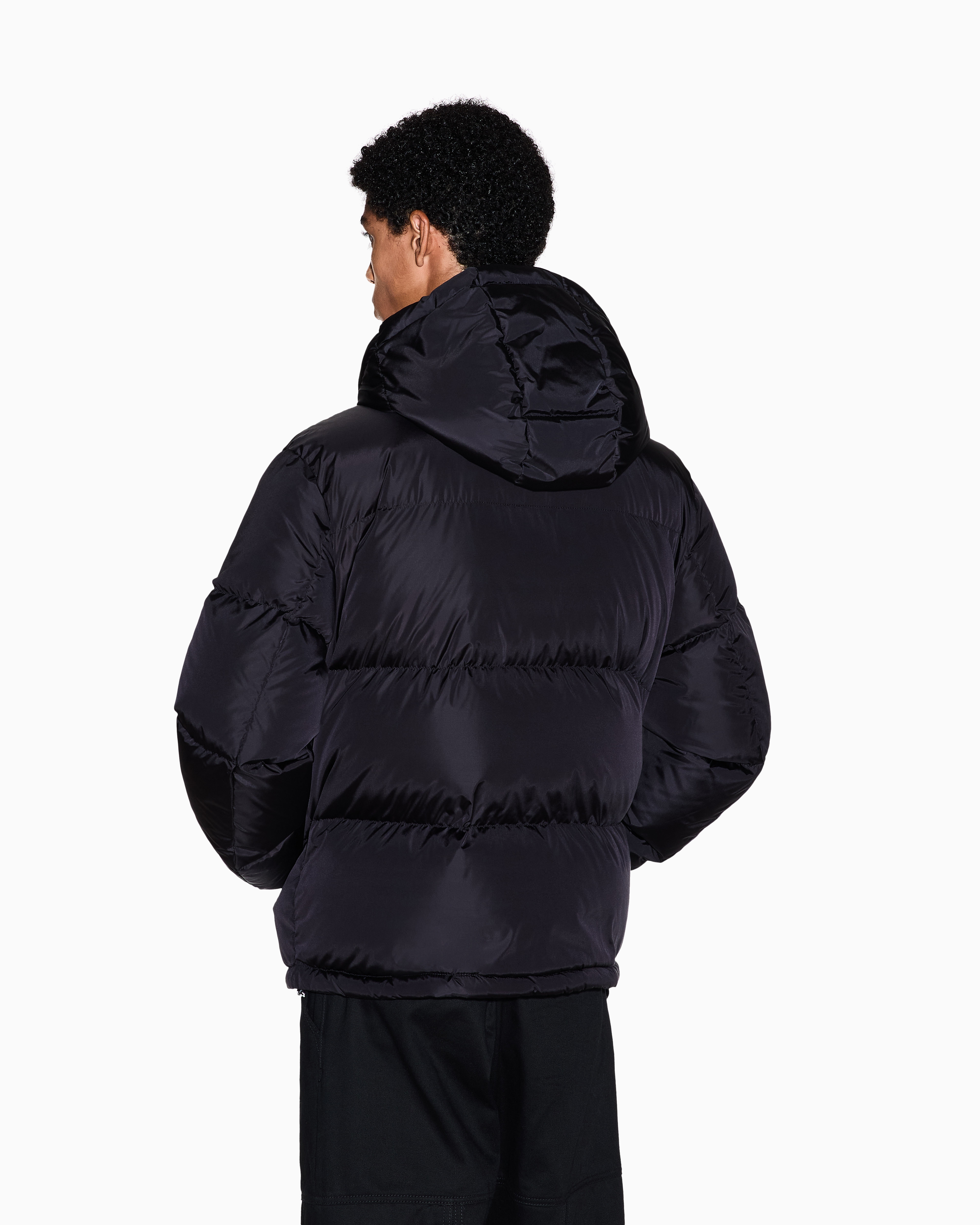 Armani Exchange - Padded jacket with hood, Man, Black, Size: