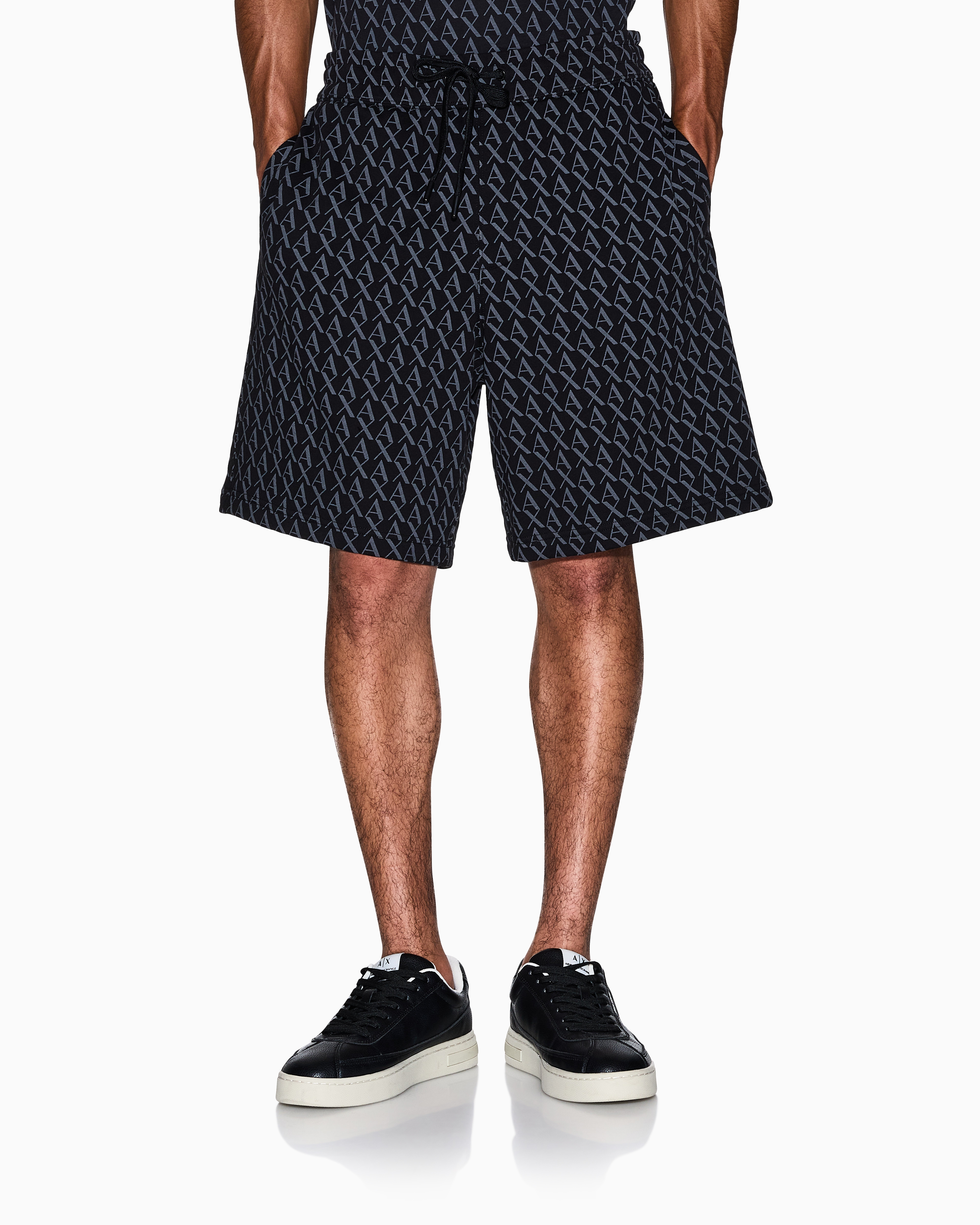 Armani Exchange - Bermuda Shorts, Man, Black, Size: