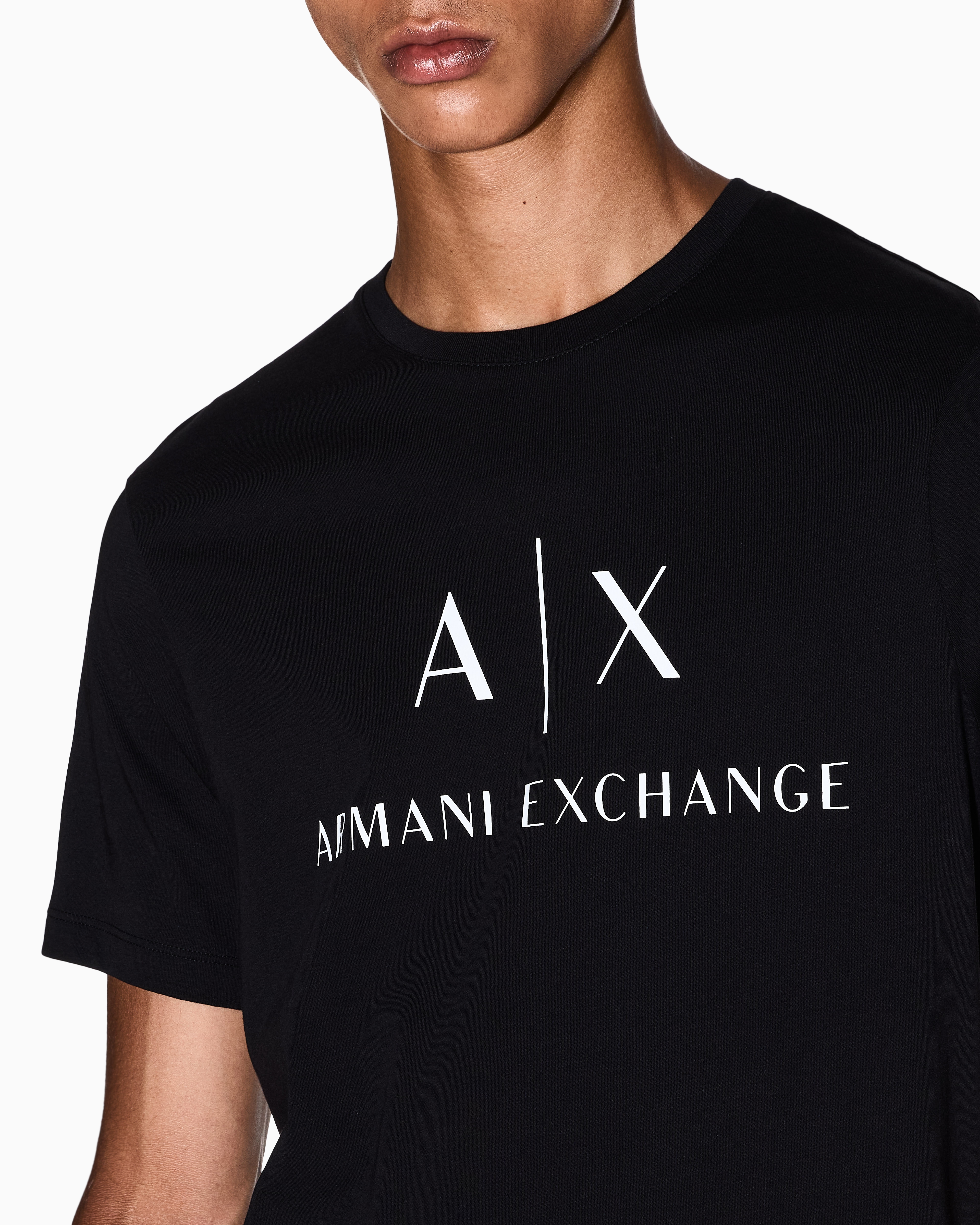 Slim fit jersey T-shirt with logo | Armani Exchange