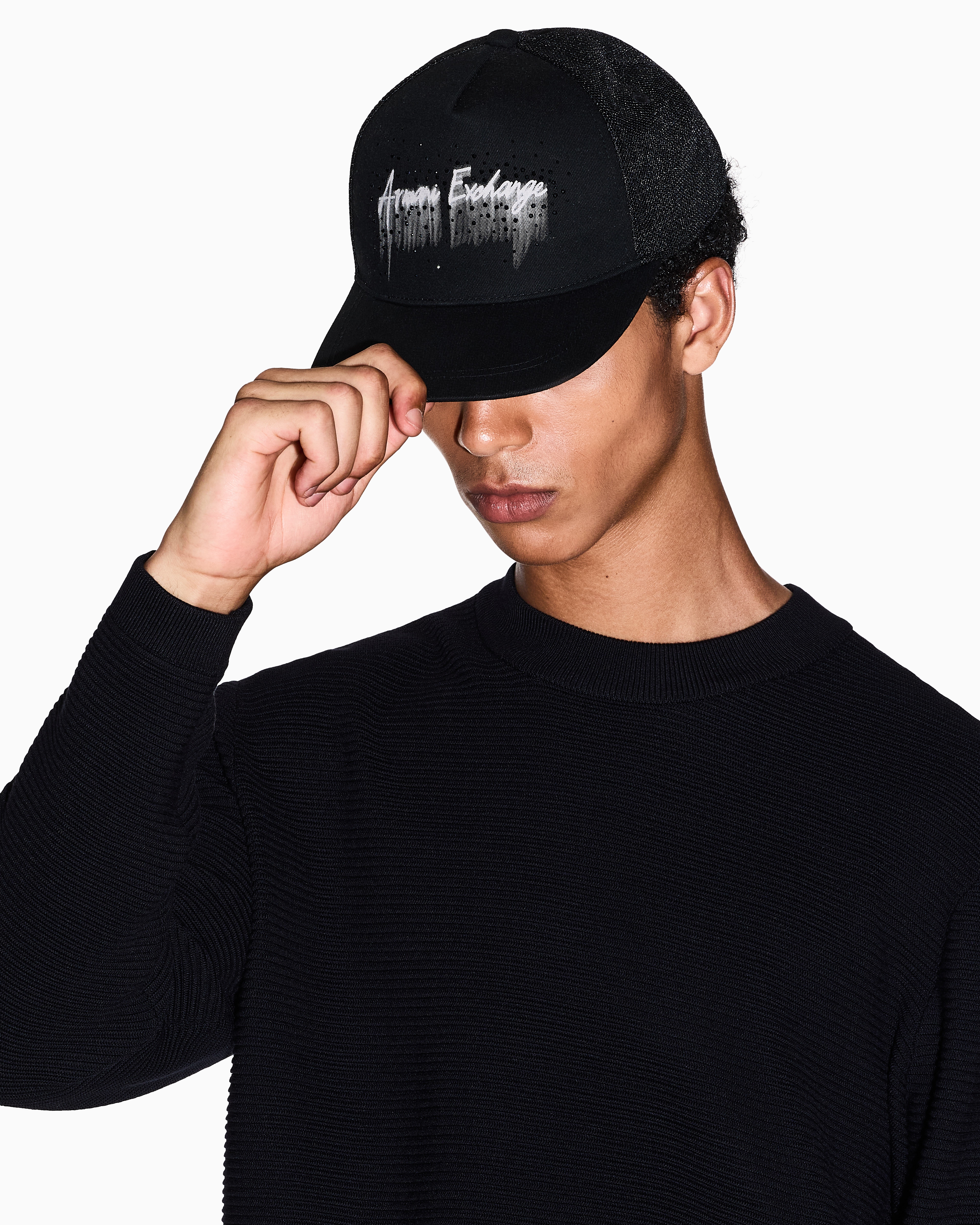 Armani Exchange Caps In Black