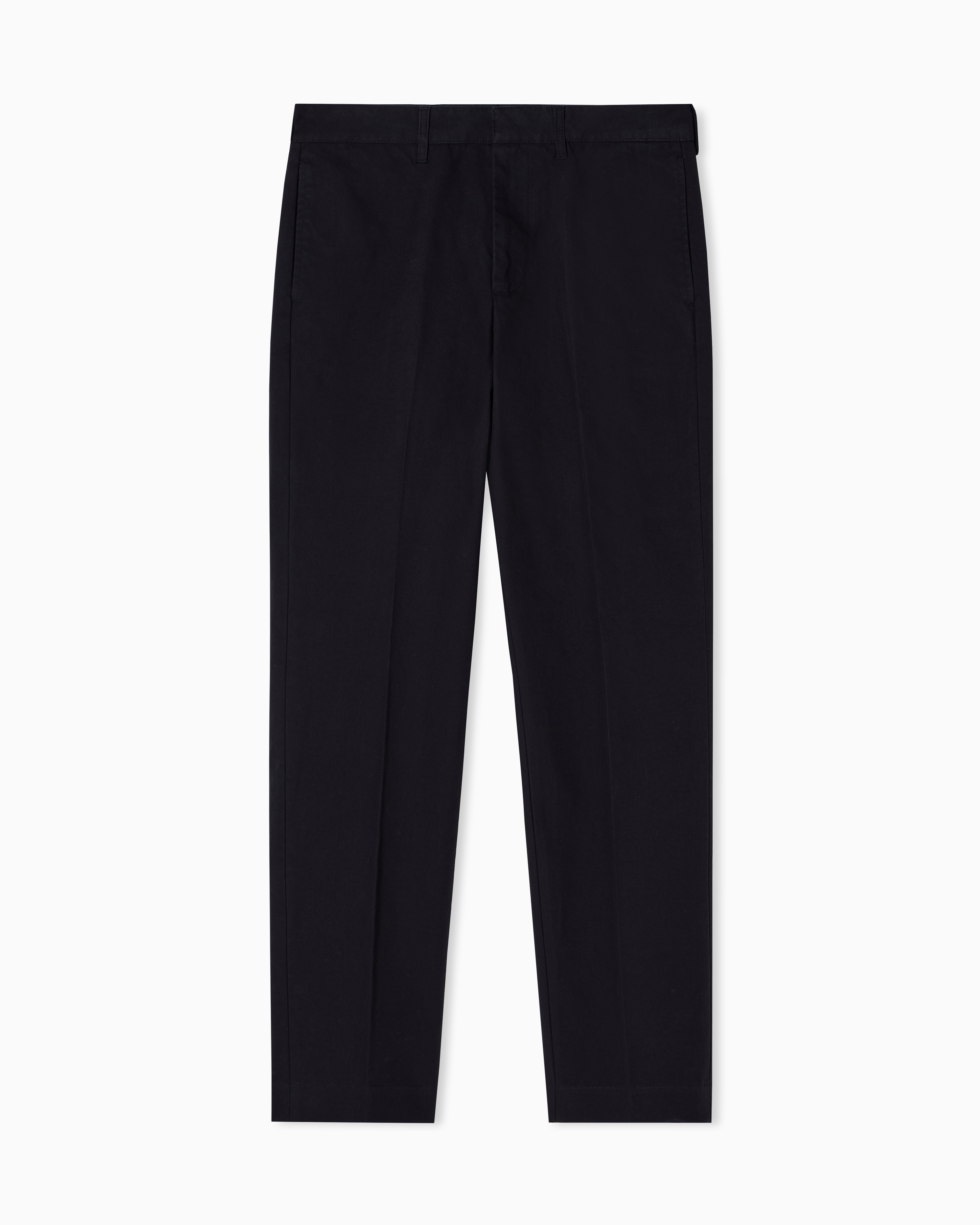 Emporio Armani - Chinos cotton twill, Man, Black, Size: