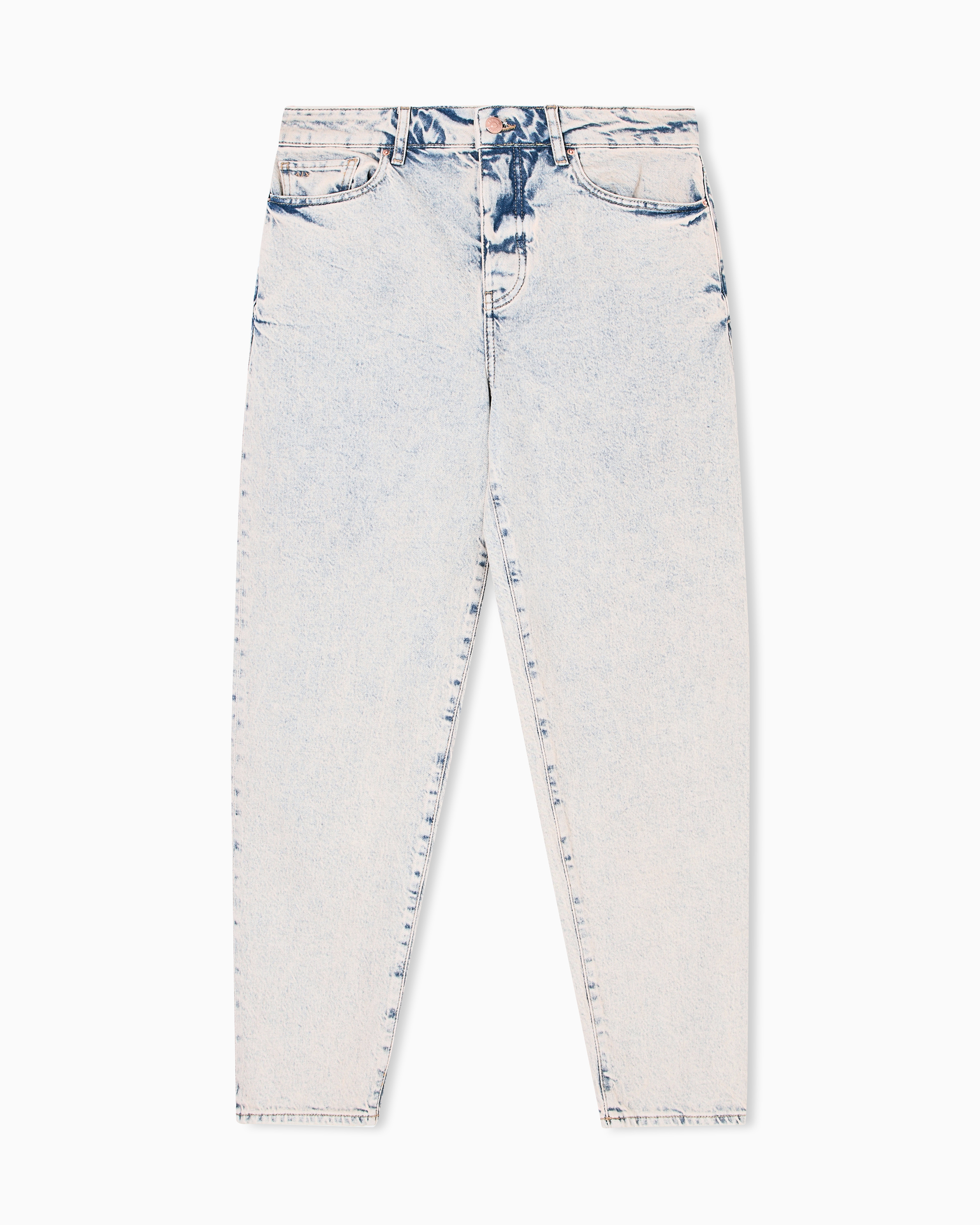 Armani Exchange - Tapered Jeans, Woman, Blue, Size: