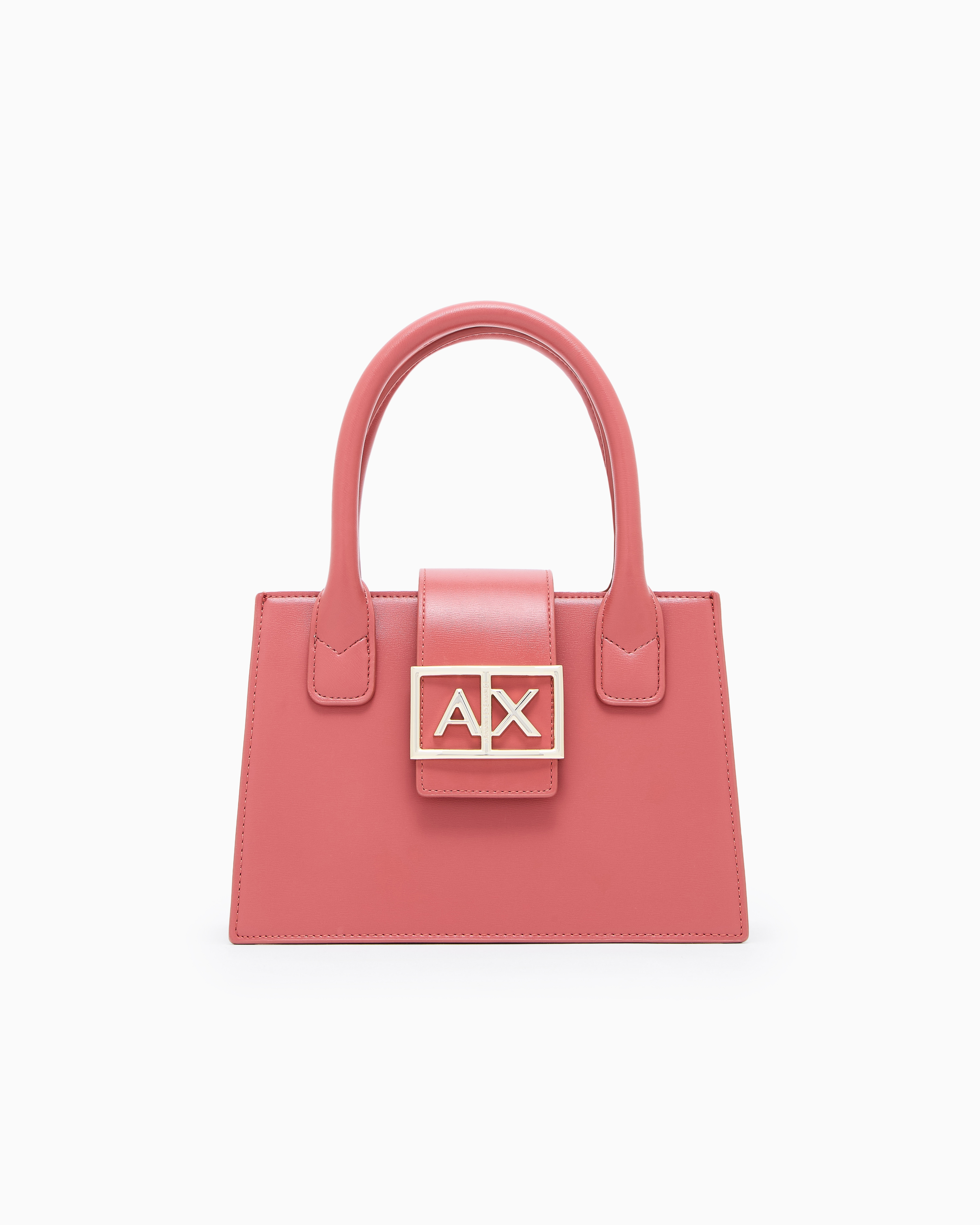 Armani Exchange Asv Small Trapeze Handbag In Pink