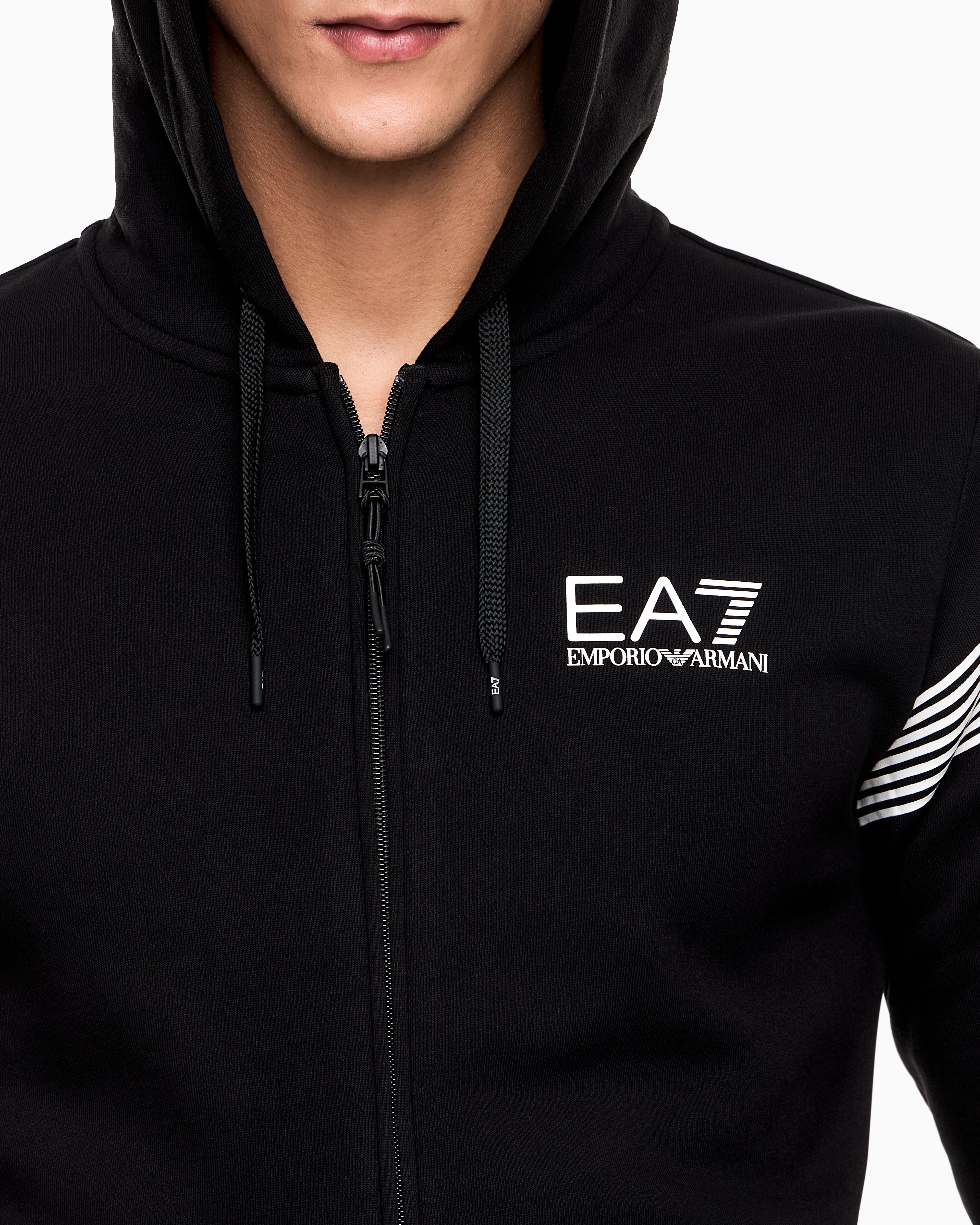 ASV 7 Lines cotton-blend jersey tracksuit | EA7