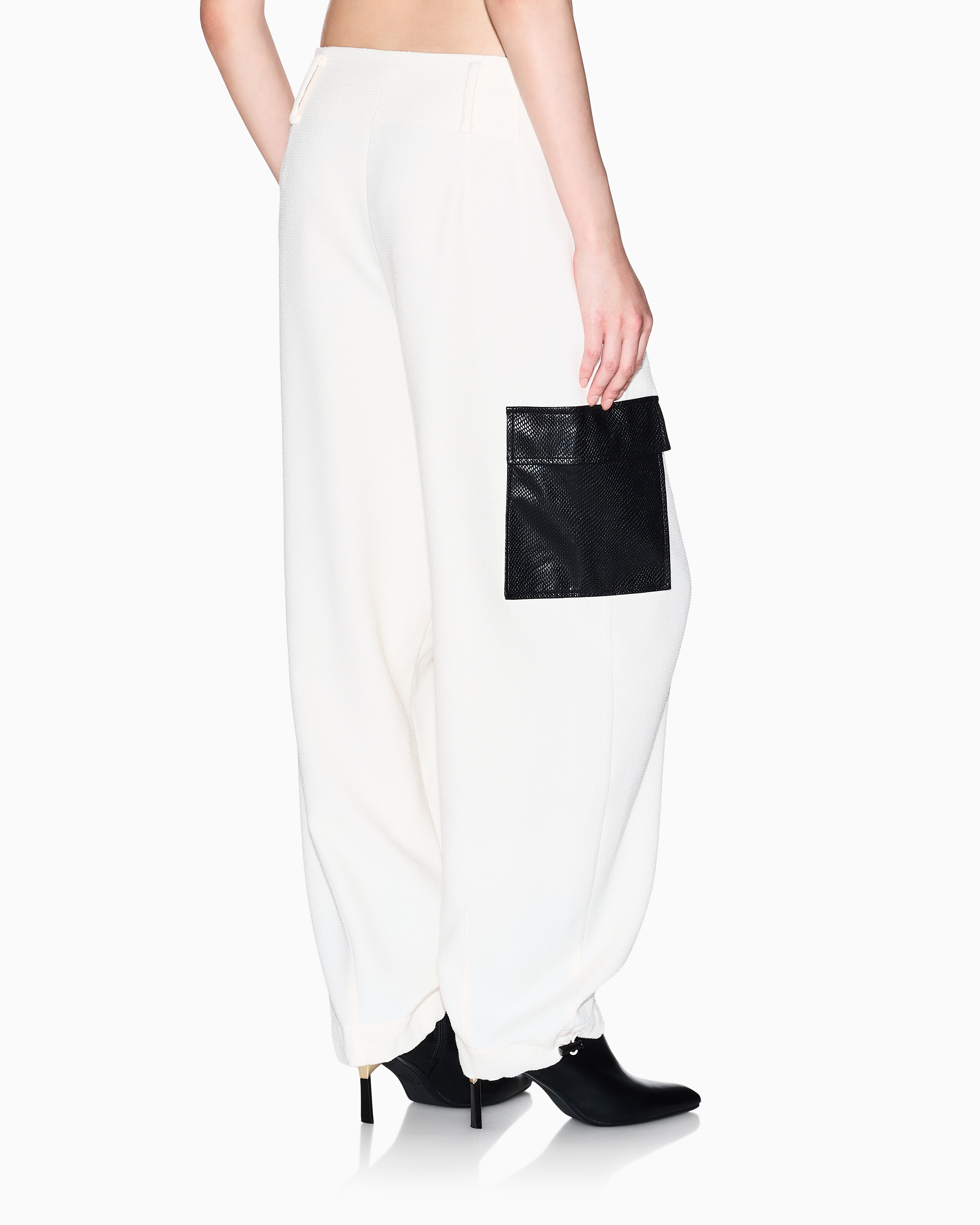 Armani Exchange Formal Trousers In White
